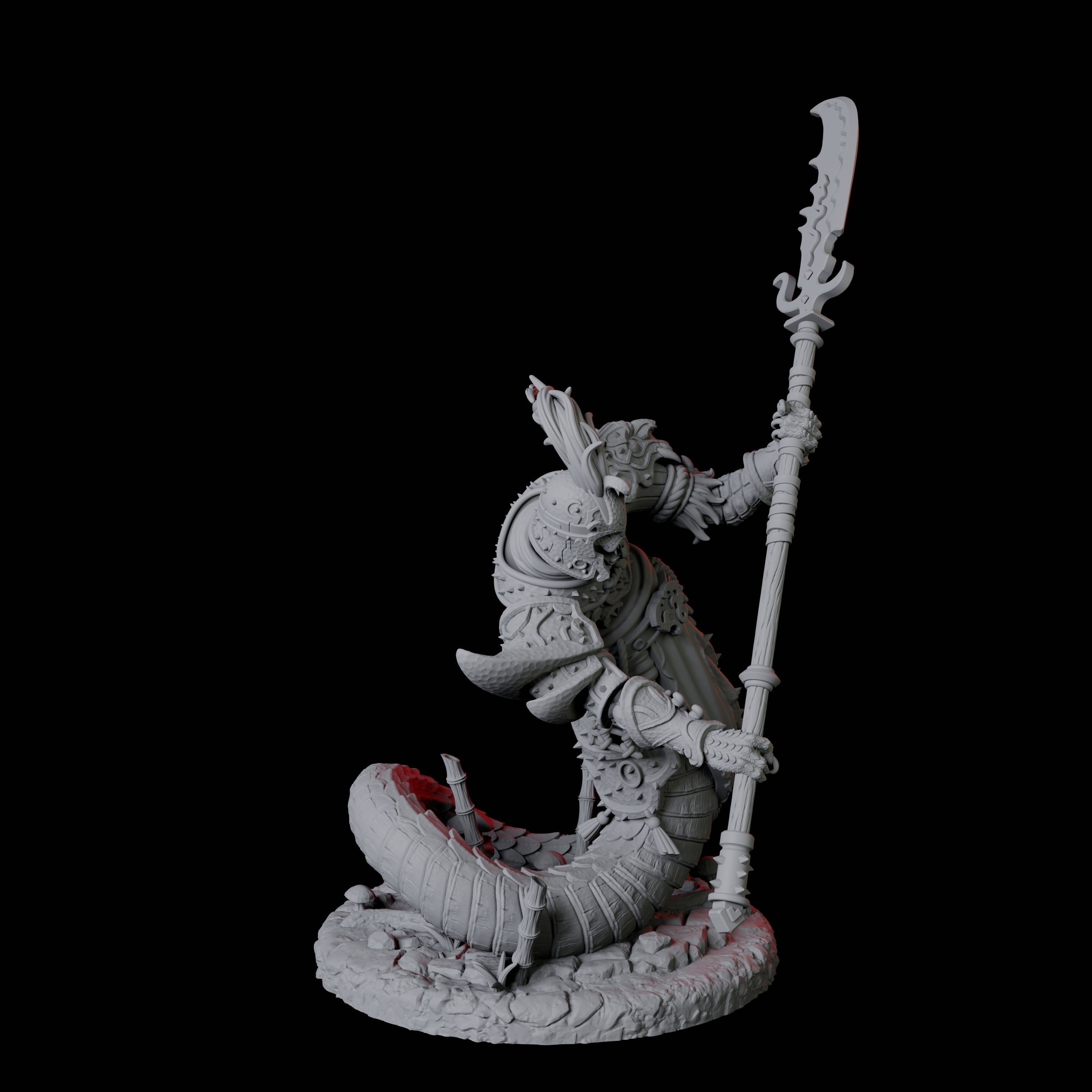 Menacing Yuan-Ti Abomination D Miniature for Dungeons and Dragons, Pathfinder or other TTRPGs