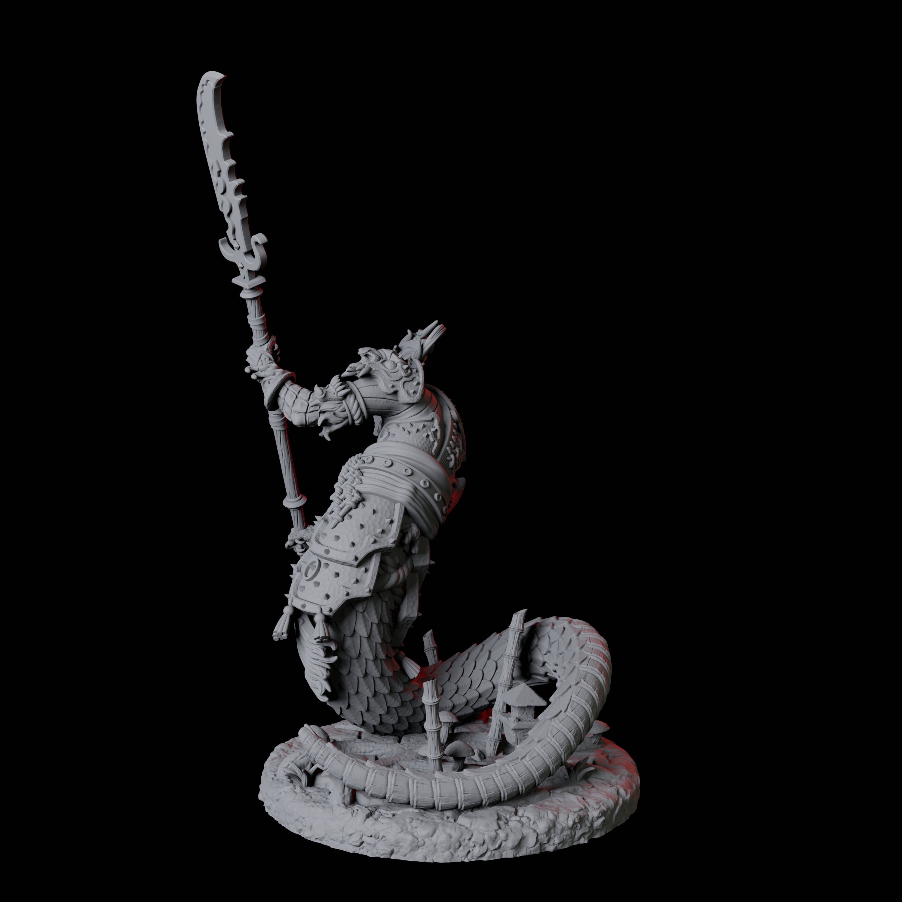 Menacing Yuan-Ti Abomination D Miniature for Dungeons and Dragons, Pathfinder or other TTRPGs