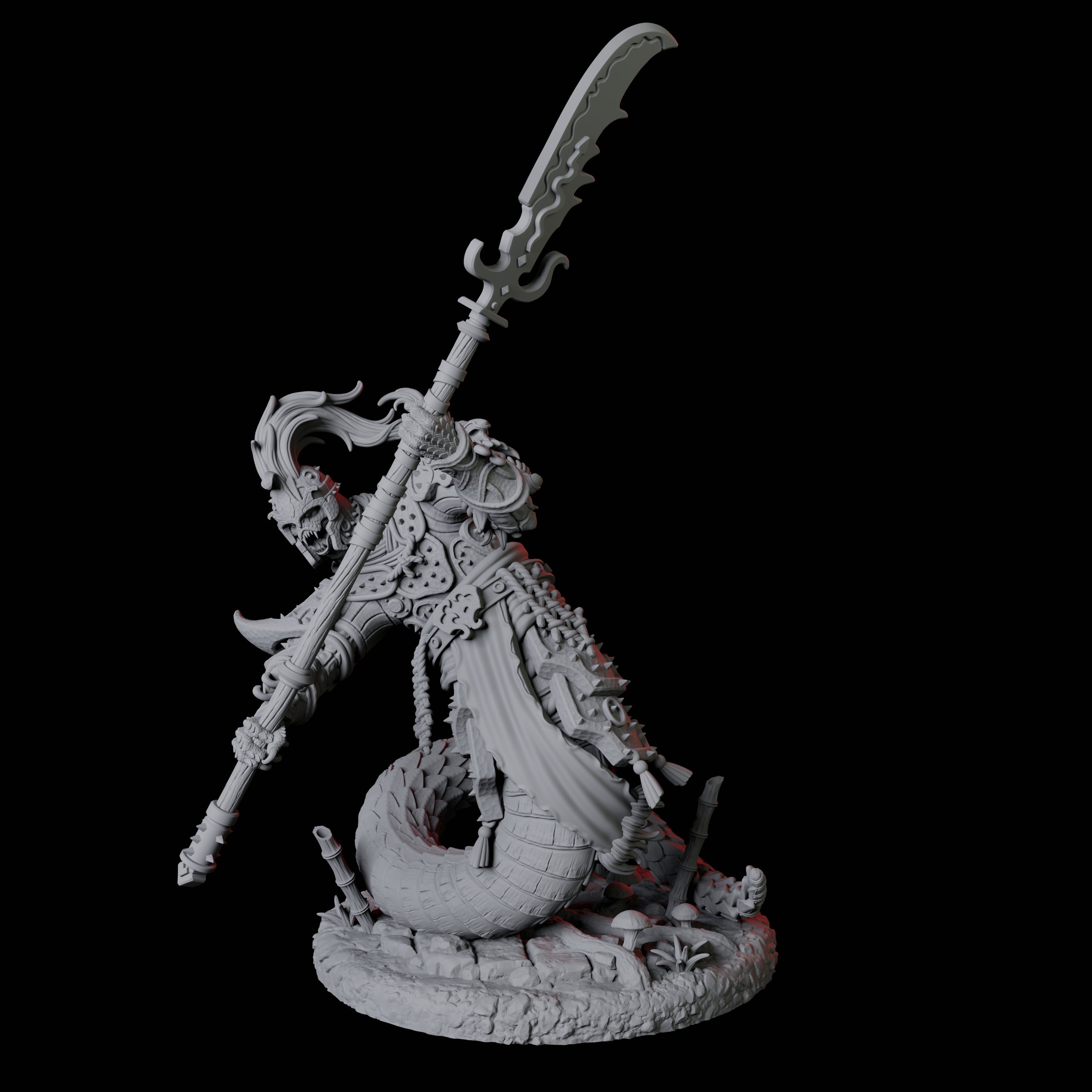 Menacing Yuan-Ti Abomination D Miniature for Dungeons and Dragons, Pathfinder or other TTRPGs