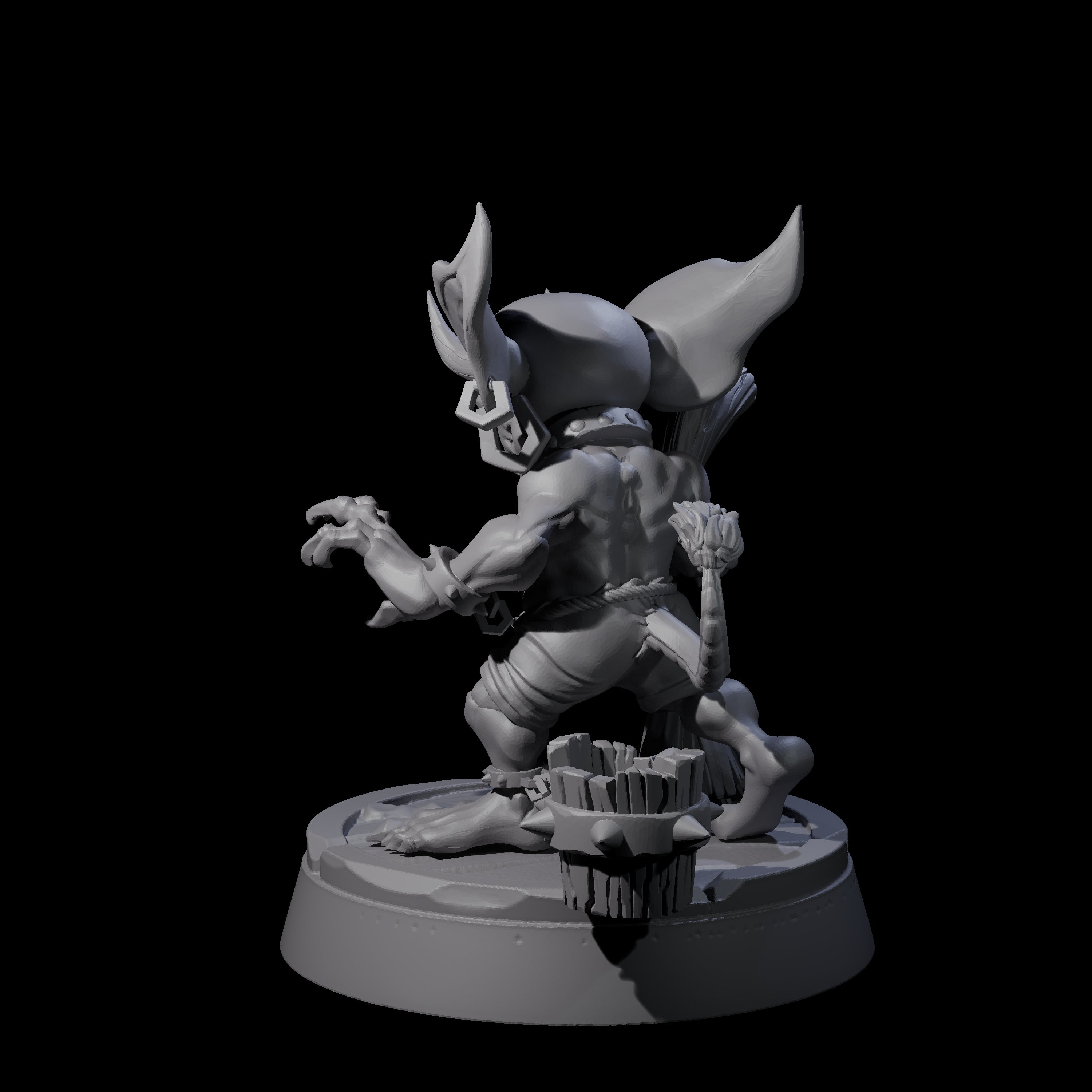 Menial Imp Deck Scrubber A Miniature for Dungeons and Dragons, Pathfinder or other TTRPGs