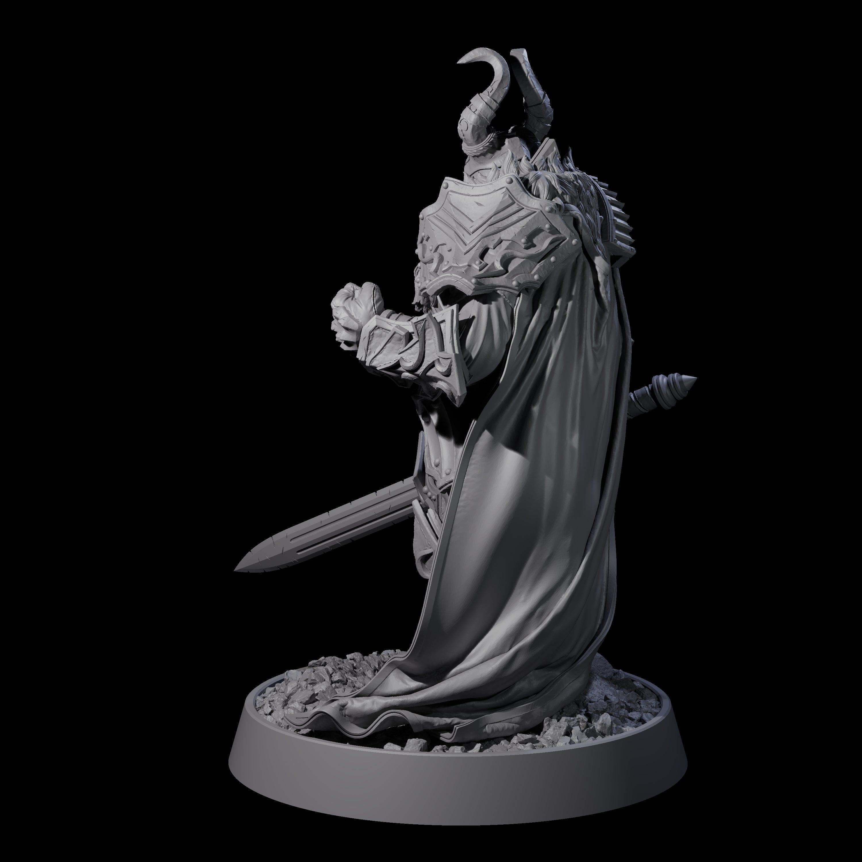 Mercenary of the Golden Circle A Miniature for Dungeons and Dragons, Pathfinder or other TTRPGs