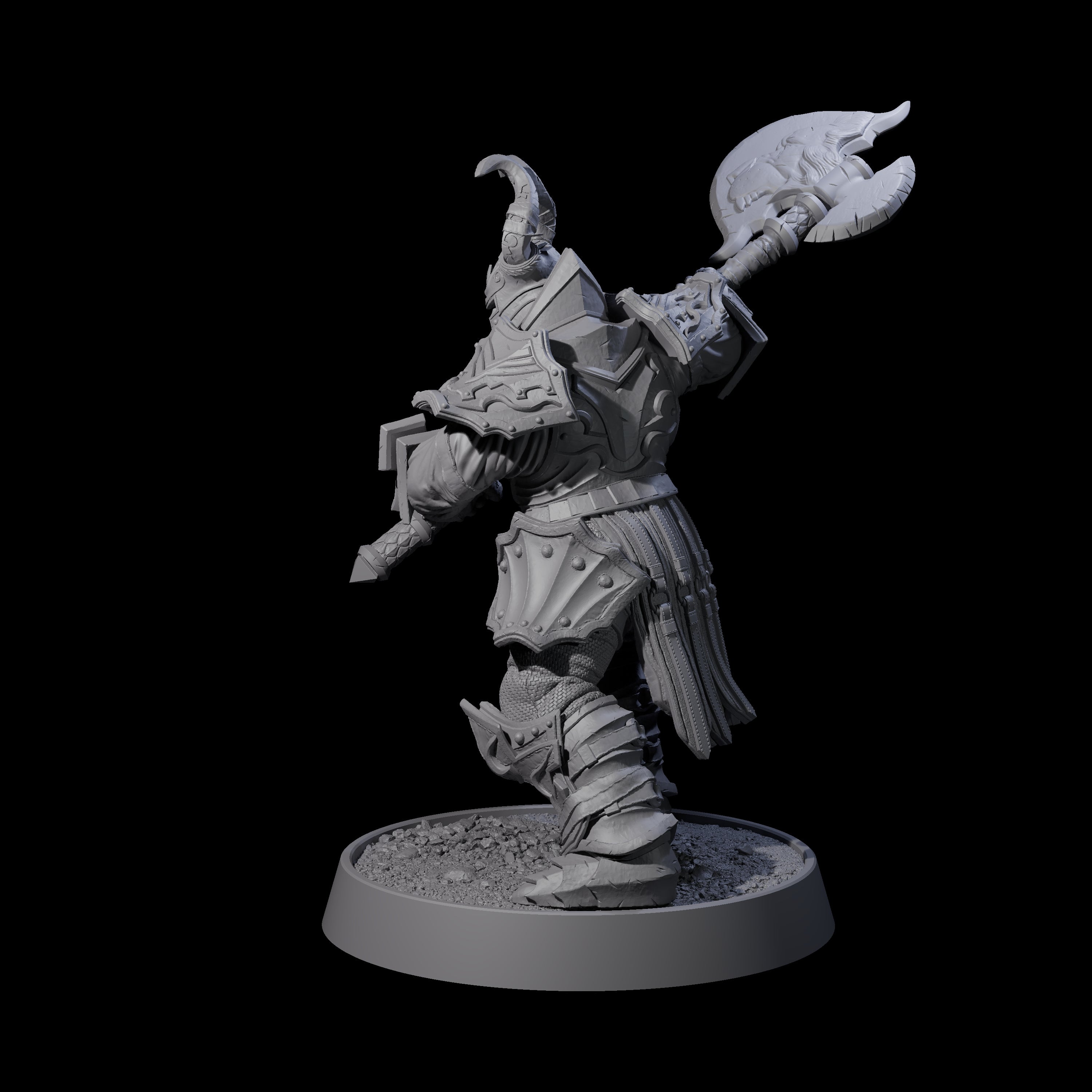 Mercenary of the Golden Circle B Miniature for Dungeons and Dragons, Pathfinder or other TTRPGs