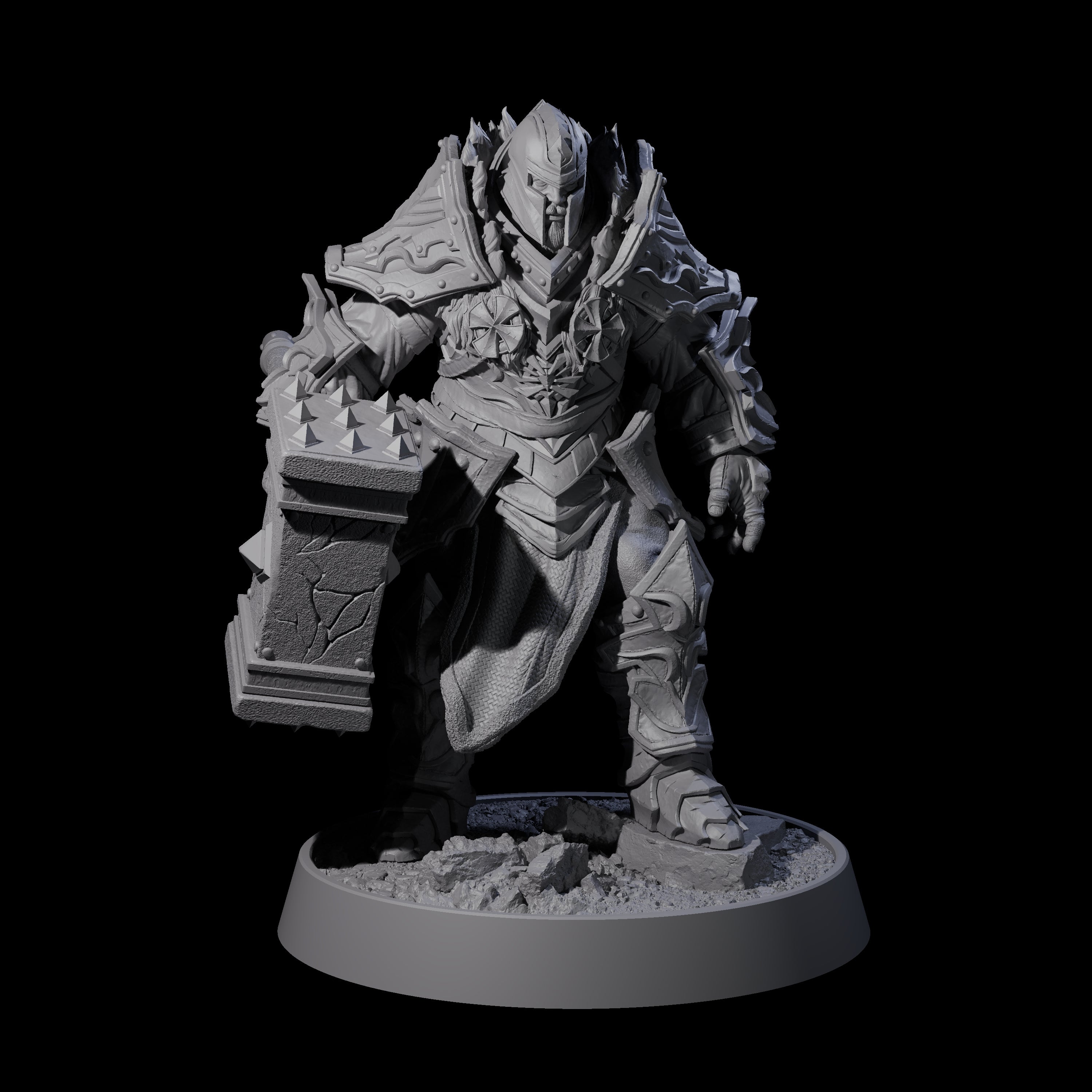 Mercenary of the Golden Circle C Miniature for Dungeons and Dragons, Pathfinder or other TTRPGs