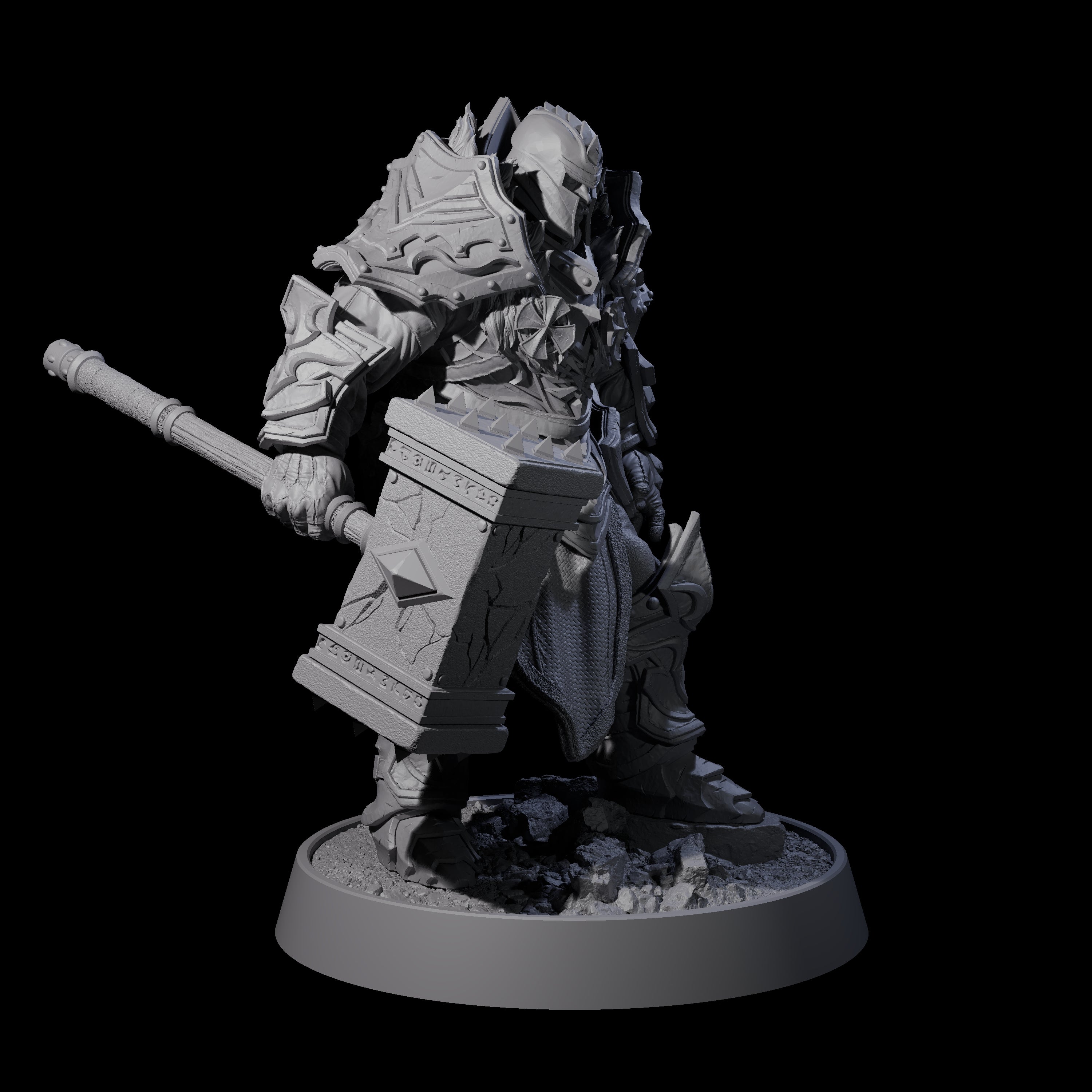 Mercenary of the Golden Circle C Miniature for Dungeons and Dragons, Pathfinder or other TTRPGs