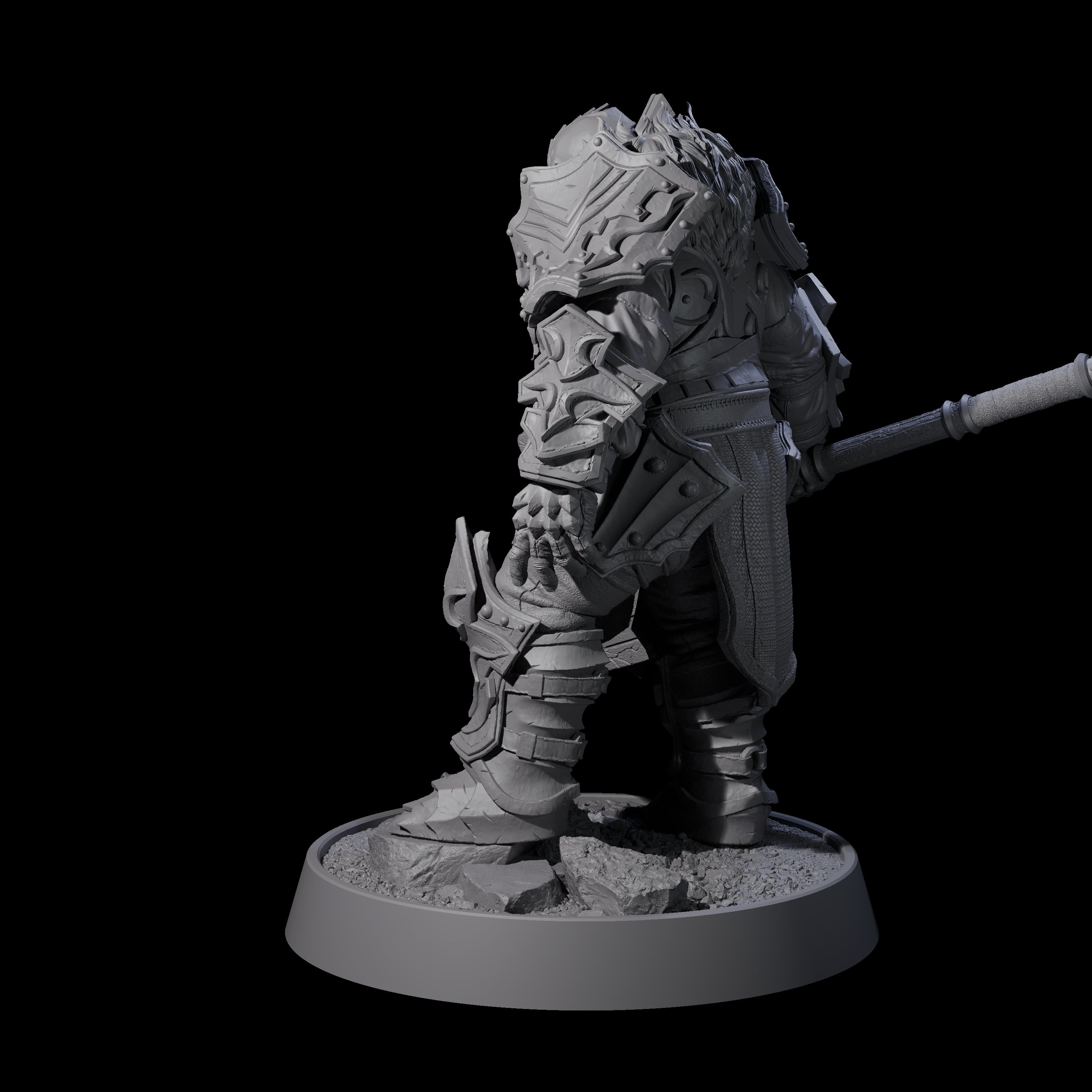 Mercenary of the Golden Circle C Miniature for Dungeons and Dragons, Pathfinder or other TTRPGs