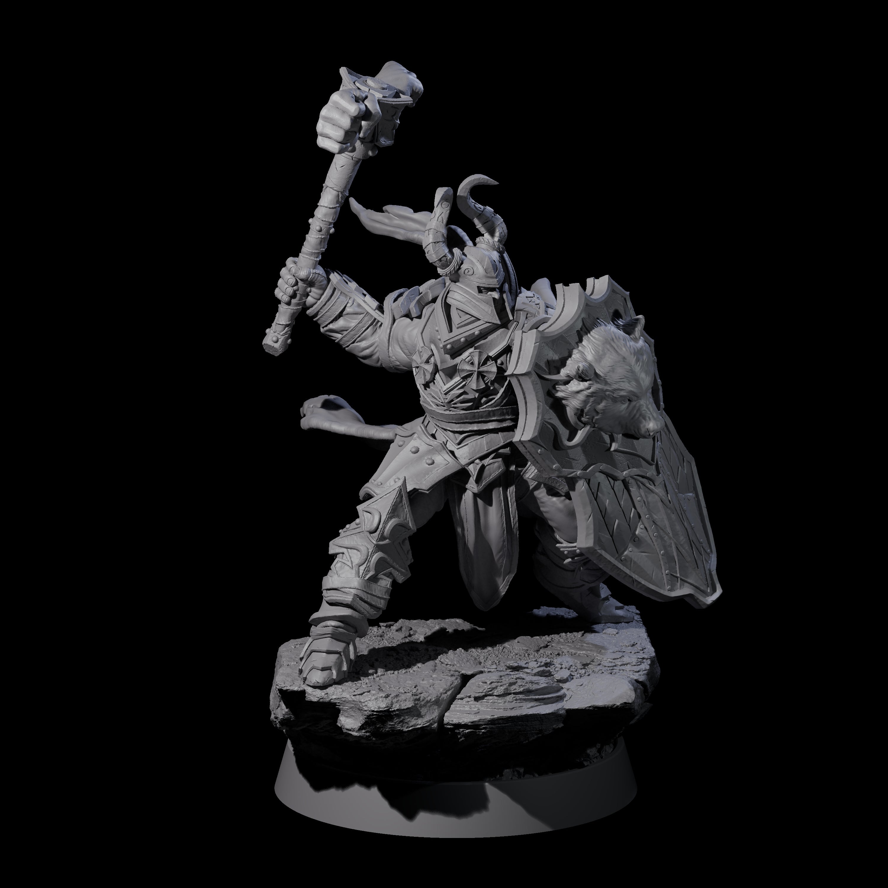 Mercenary of the Golden Circle D Miniature for Dungeons and Dragons, Pathfinder or other TTRPGs