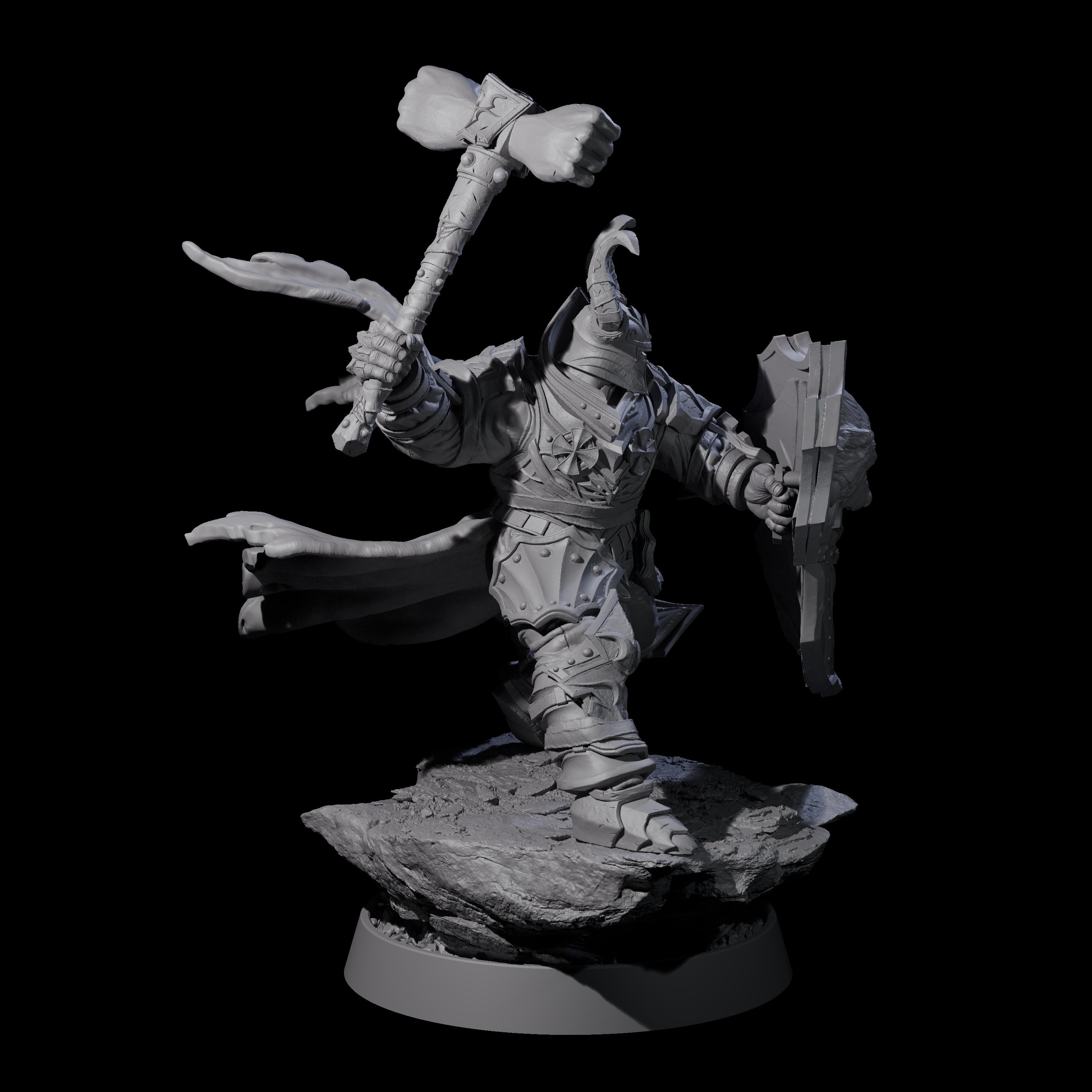 Mercenary of the Golden Circle D Miniature for Dungeons and Dragons, Pathfinder or other TTRPGs