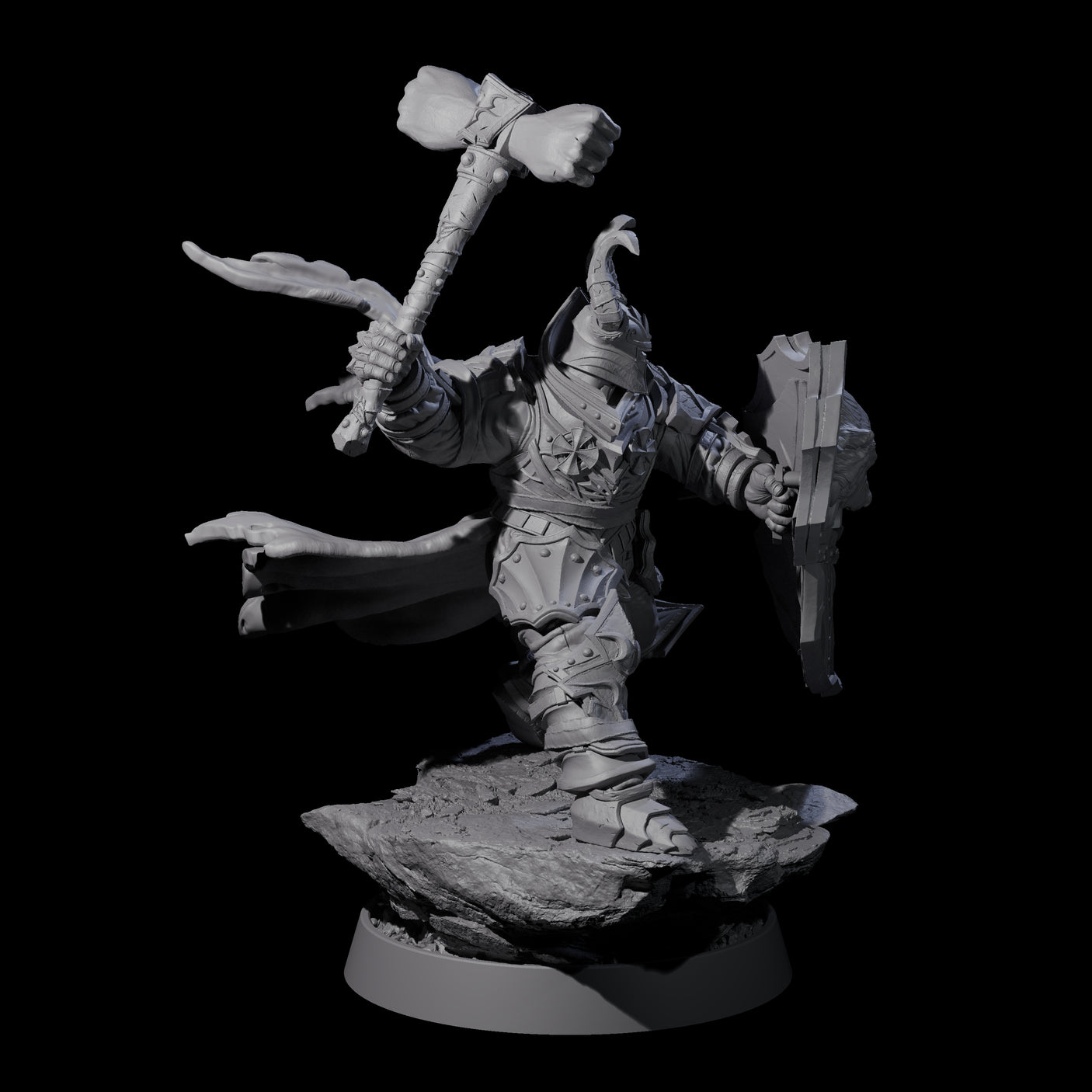 Mercenary of the Golden Circle D Miniature for Dungeons and Dragons, Pathfinder or other TTRPGs
