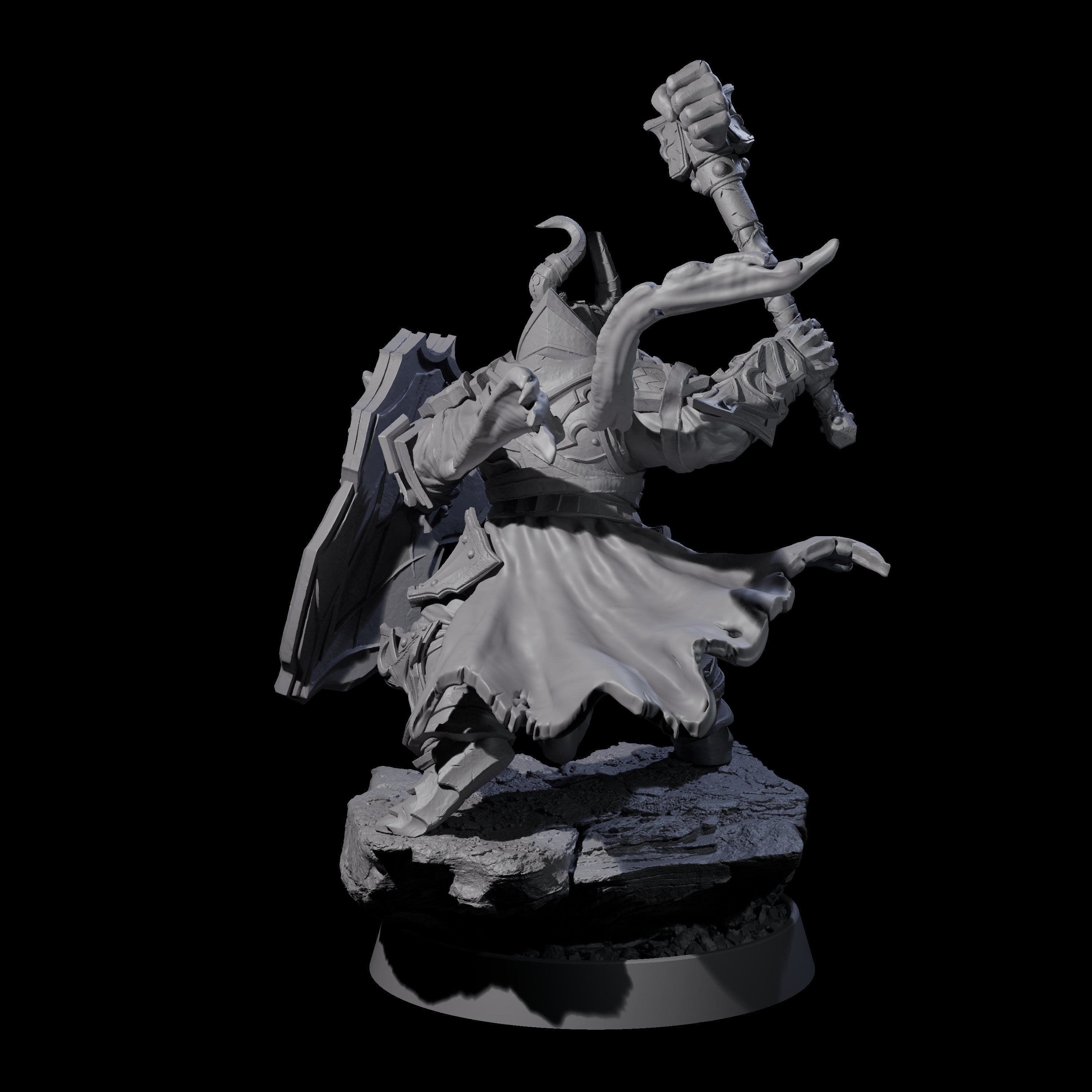 Mercenary of the Golden Circle D Miniature for Dungeons and Dragons, Pathfinder or other TTRPGs