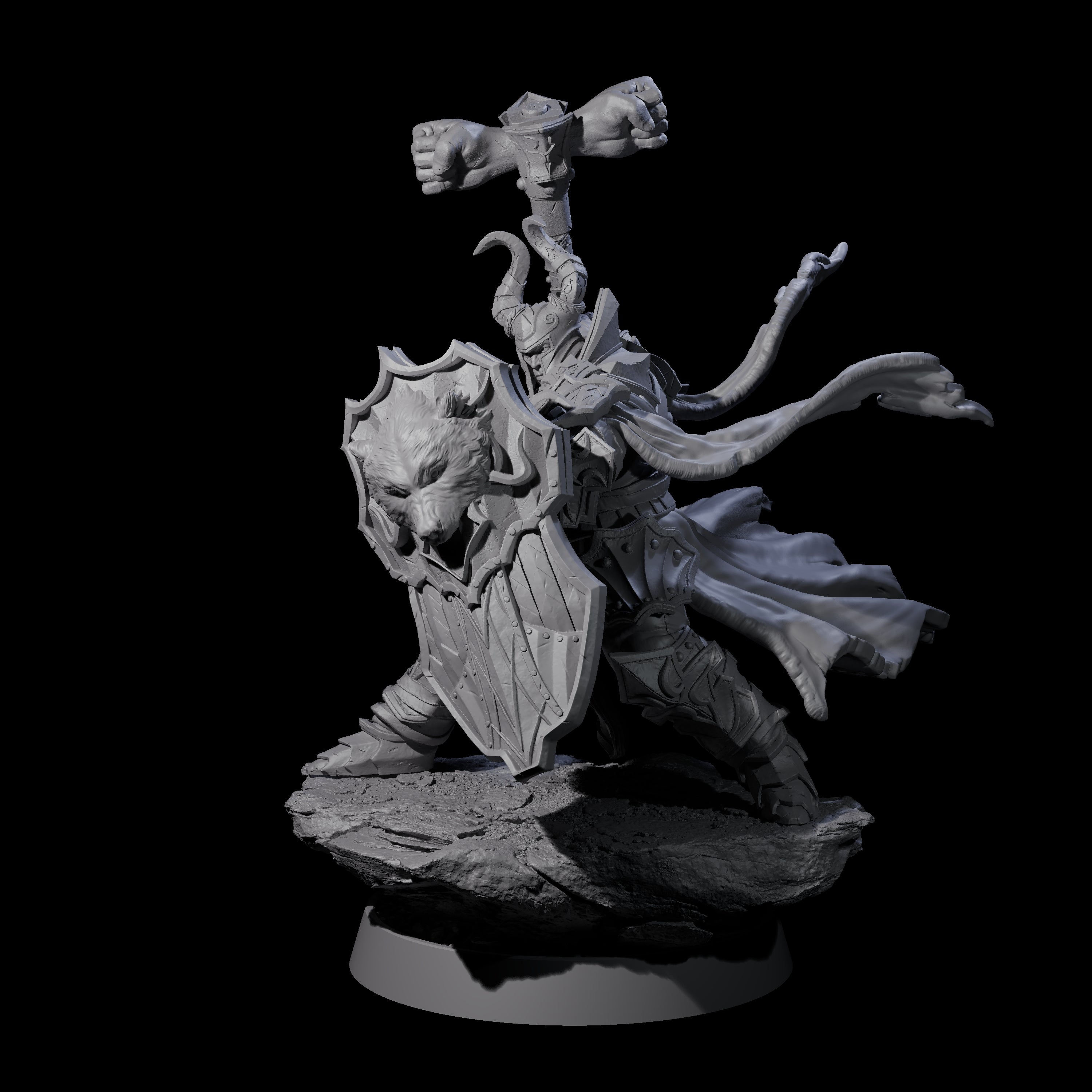 Mercenary of the Golden Circle D Miniature for Dungeons and Dragons, Pathfinder or other TTRPGs
