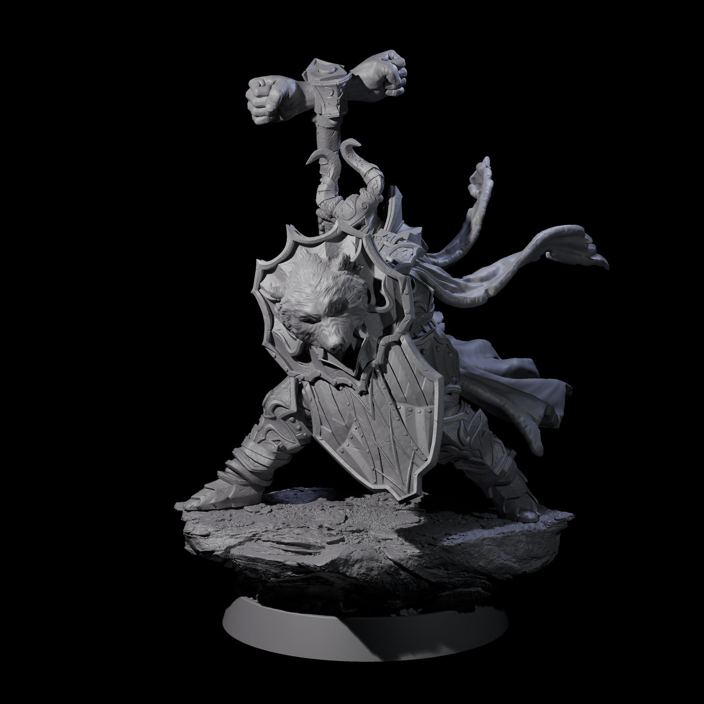 Mercenary of the Golden Circle D Miniature for Dungeons and Dragons, Pathfinder or other TTRPGs