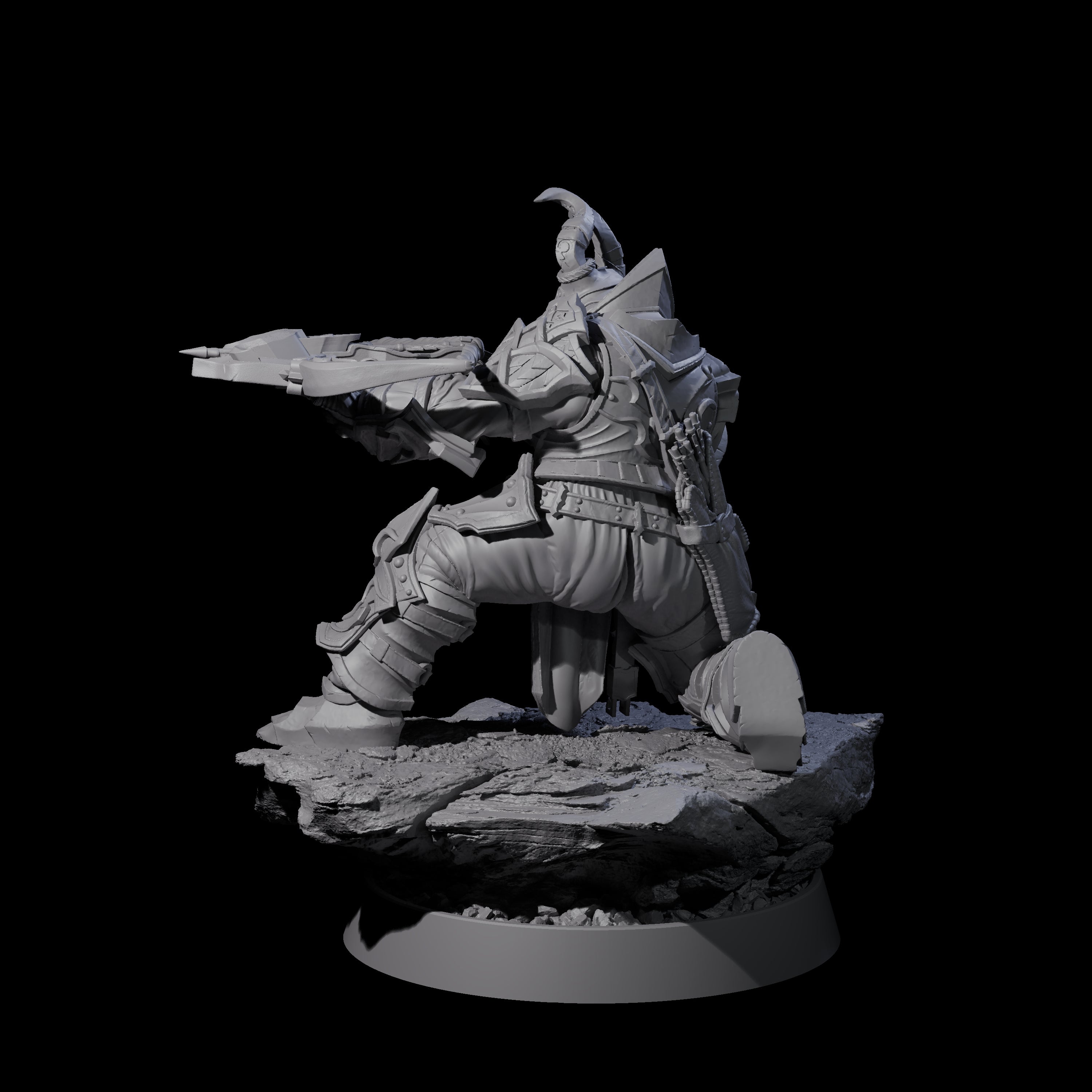 Mercenary of the Golden Circle E Miniature for Dungeons and Dragons, Pathfinder or other TTRPGs