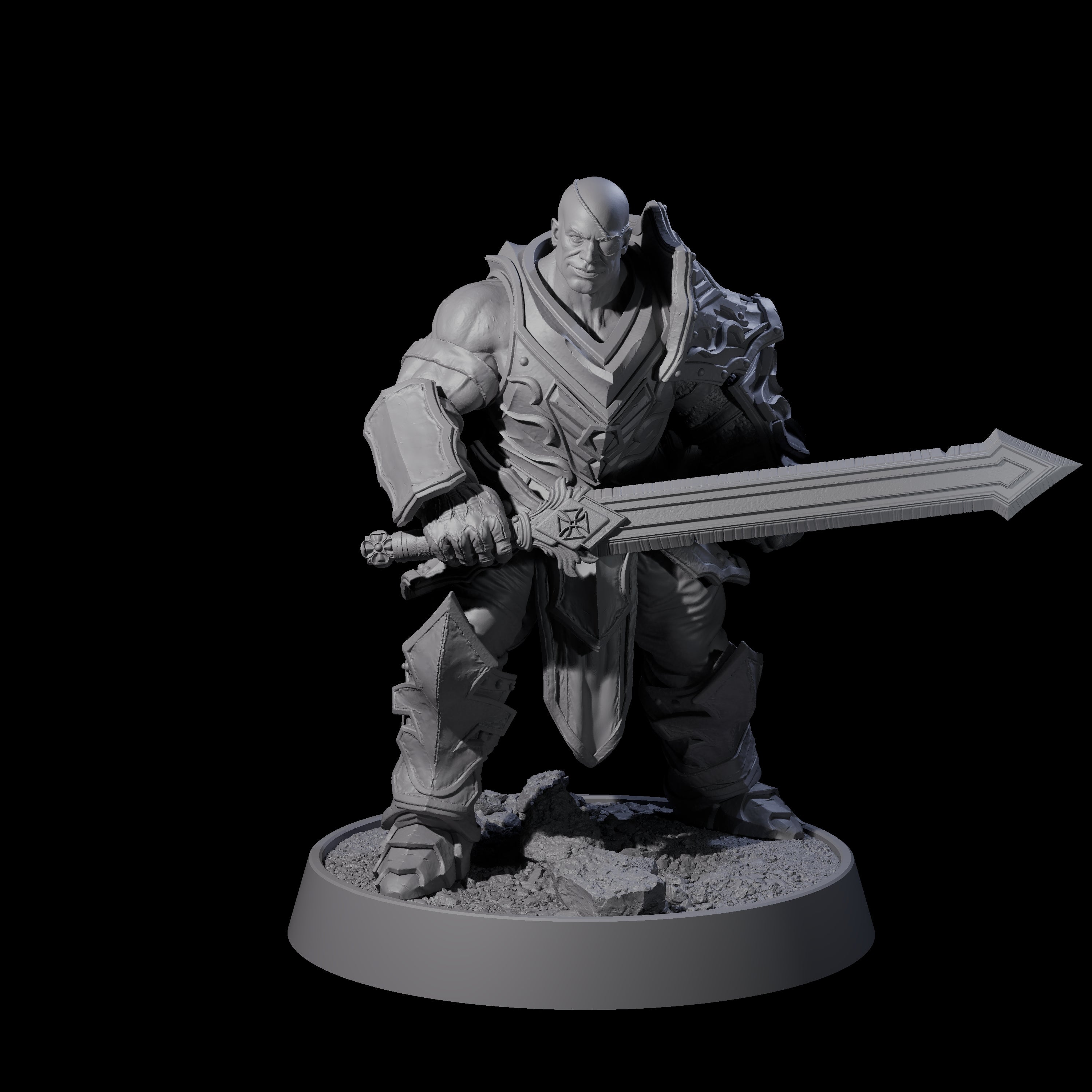 Mercenary of the Golden Circle F Miniature for Dungeons and Dragons, Pathfinder or other TTRPGs