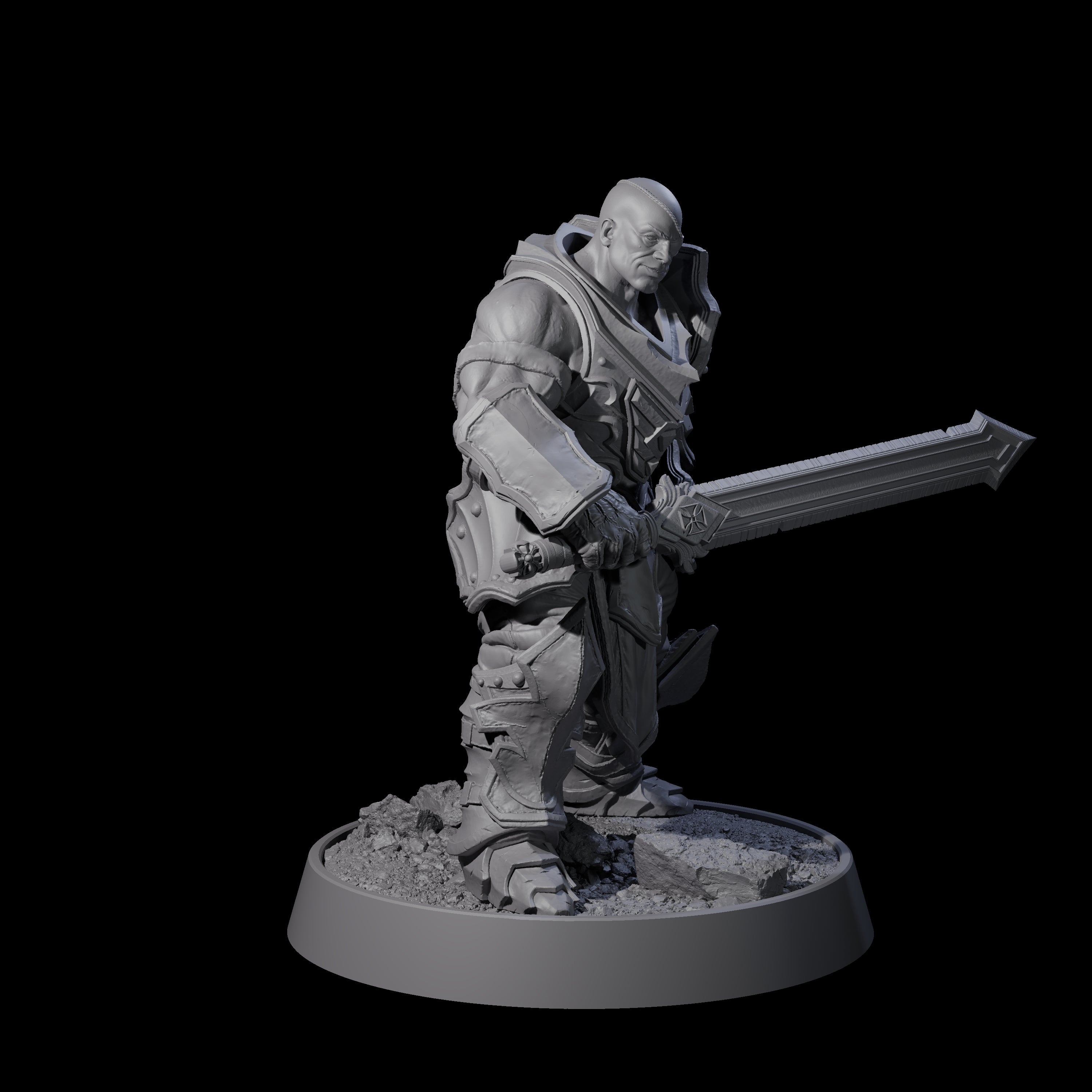 Mercenary of the Golden Circle F Miniature for Dungeons and Dragons, Pathfinder or other TTRPGs