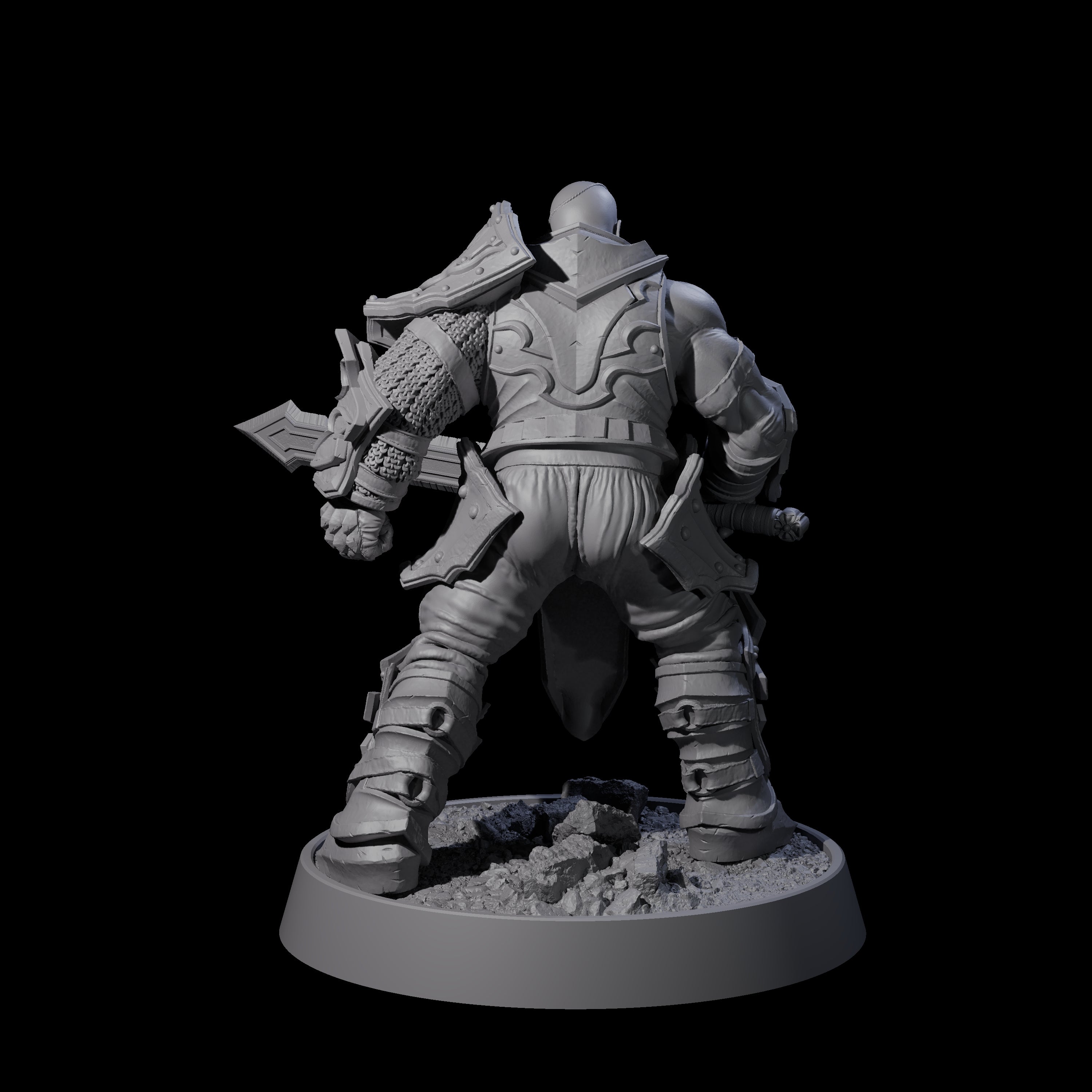 Mercenary of the Golden Circle F Miniature for Dungeons and Dragons, Pathfinder or other TTRPGs