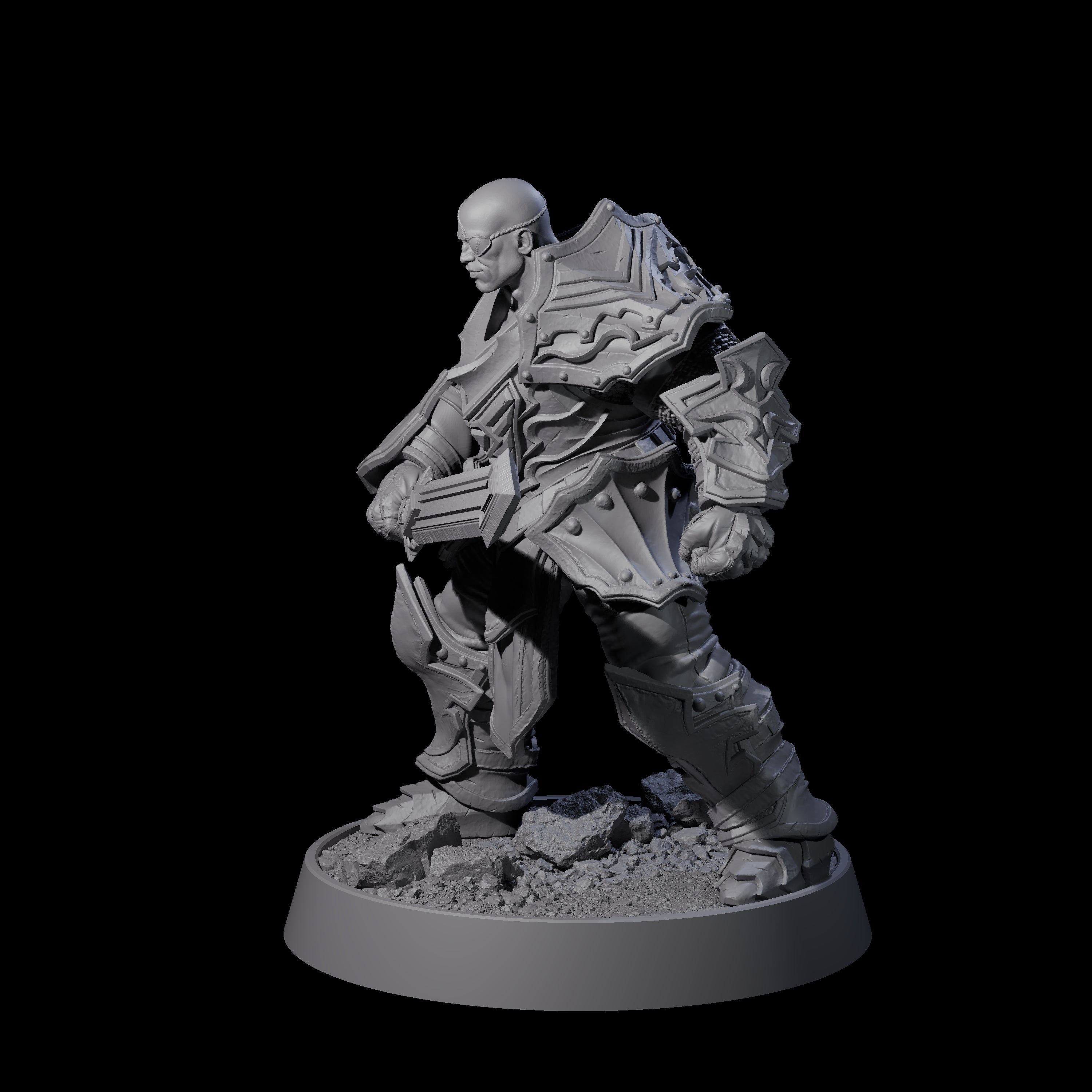 Mercenary of the Golden Circle F Miniature for Dungeons and Dragons, Pathfinder or other TTRPGs