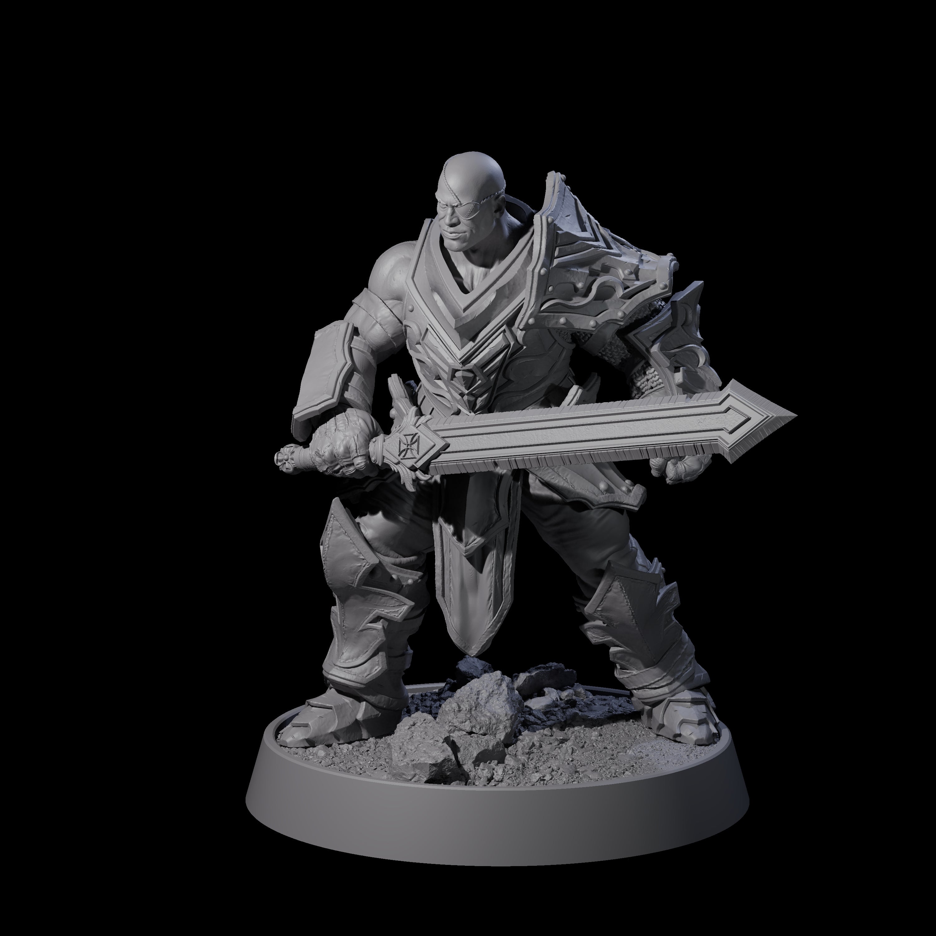 Mercenary of the Golden Circle F Miniature for Dungeons and Dragons, Pathfinder or other TTRPGs