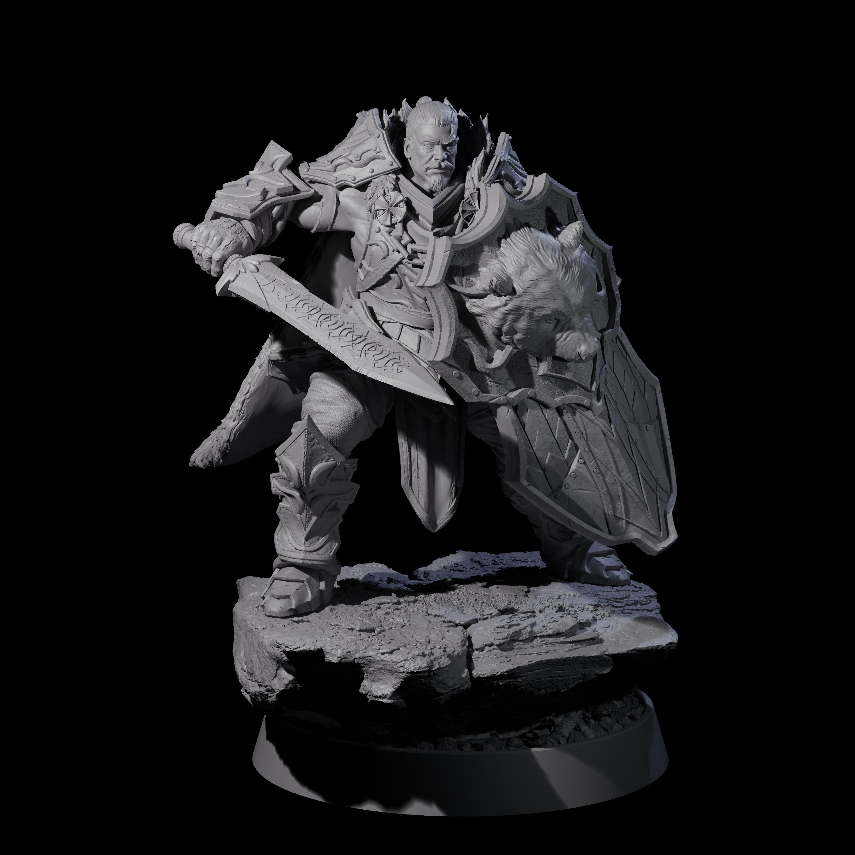 Mercenary of the Golden Circle G Miniature for Dungeons and Dragons, Pathfinder or other TTRPGs