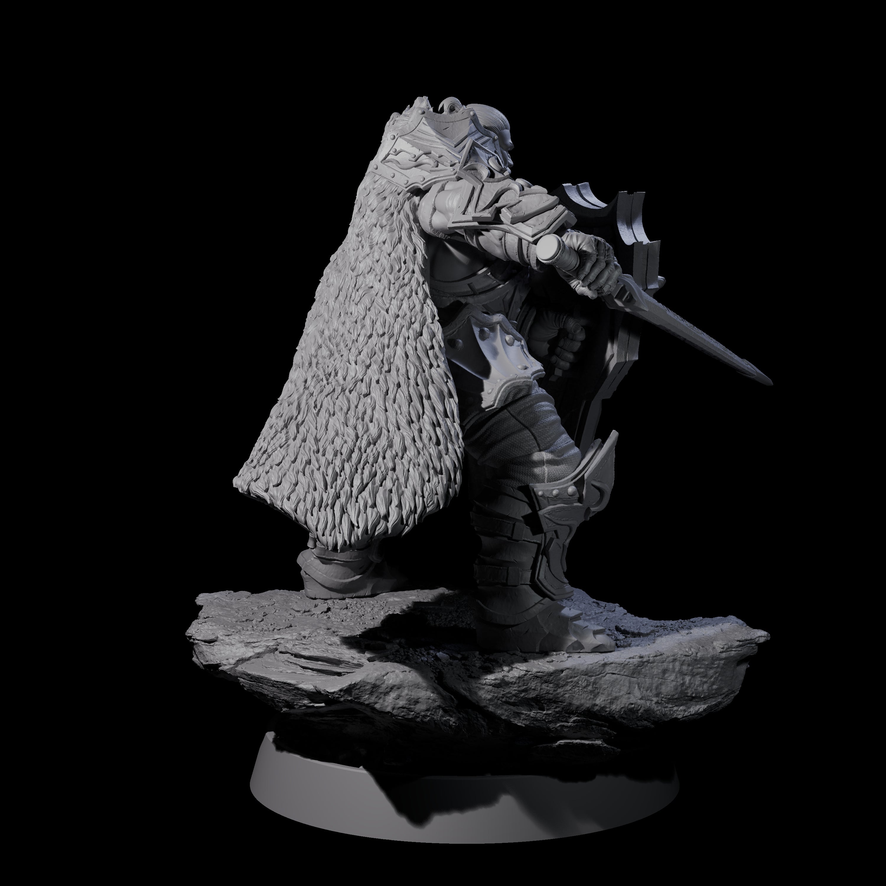 Mercenary of the Golden Circle G Miniature for Dungeons and Dragons, Pathfinder or other TTRPGs