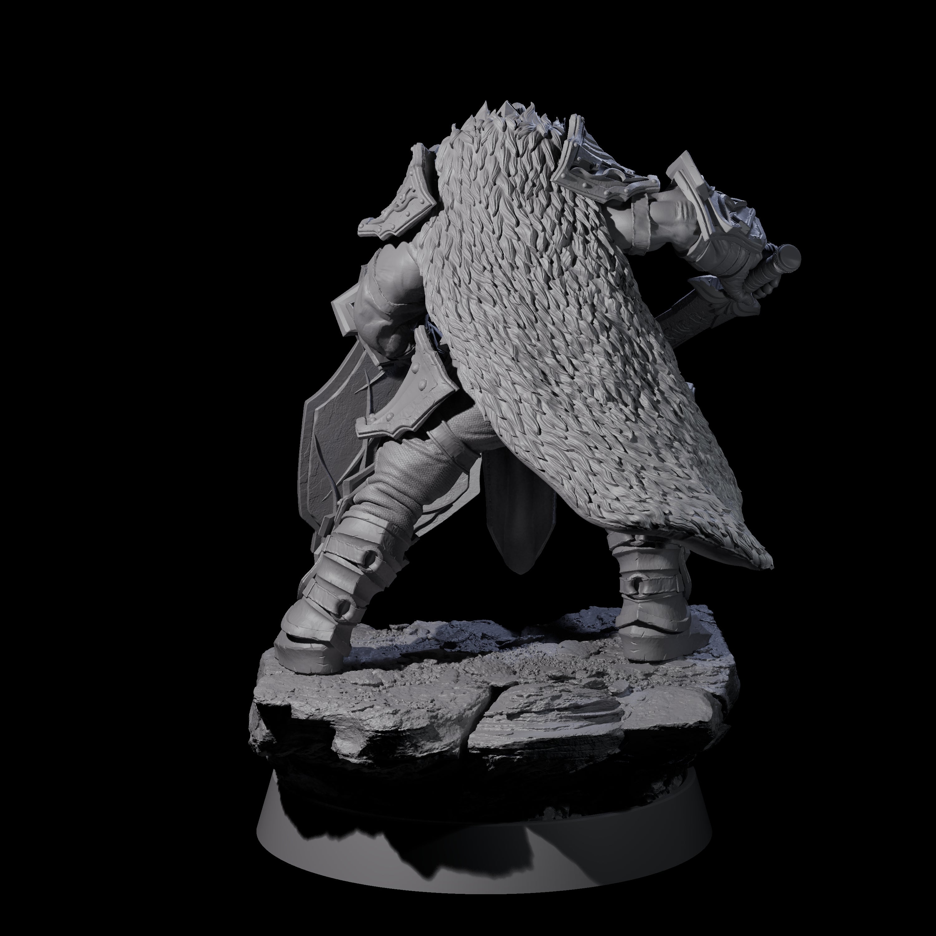 Mercenary of the Golden Circle G Miniature for Dungeons and Dragons, Pathfinder or other TTRPGs