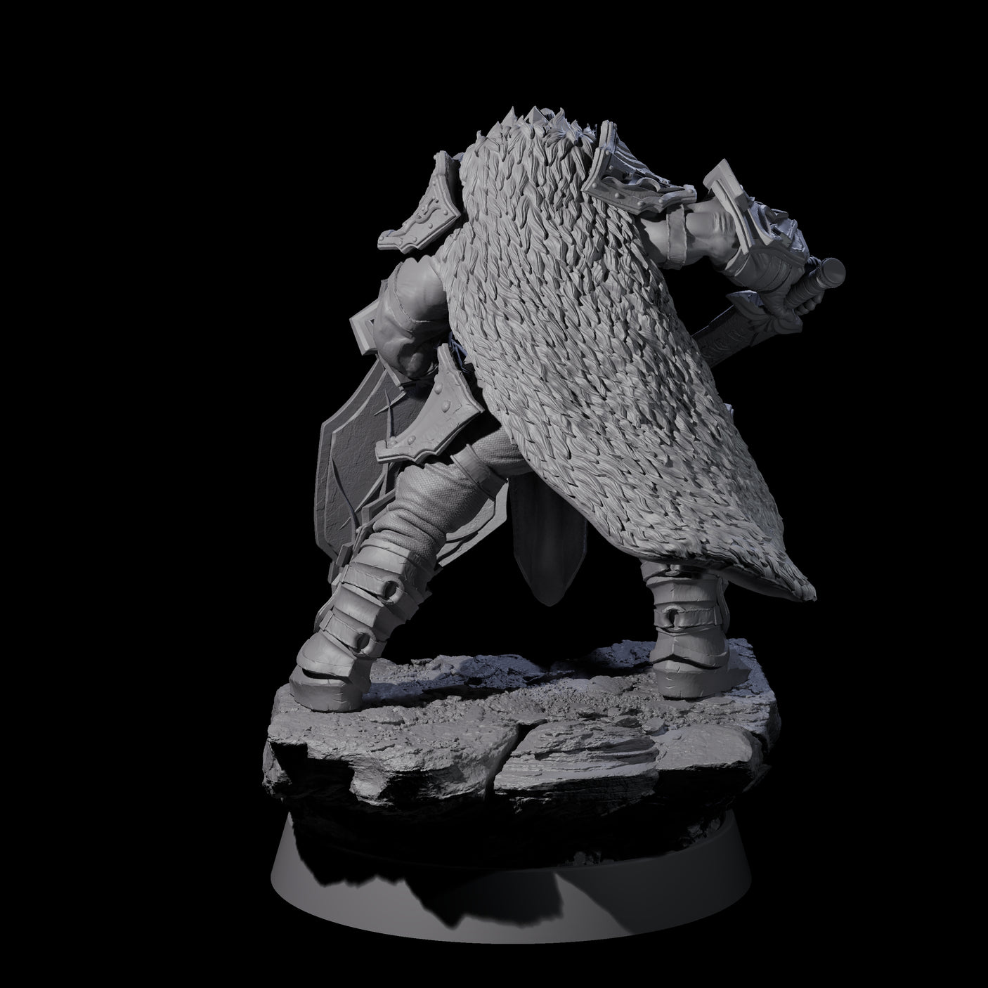 Mercenary of the Golden Circle G Miniature for Dungeons and Dragons, Pathfinder or other TTRPGs