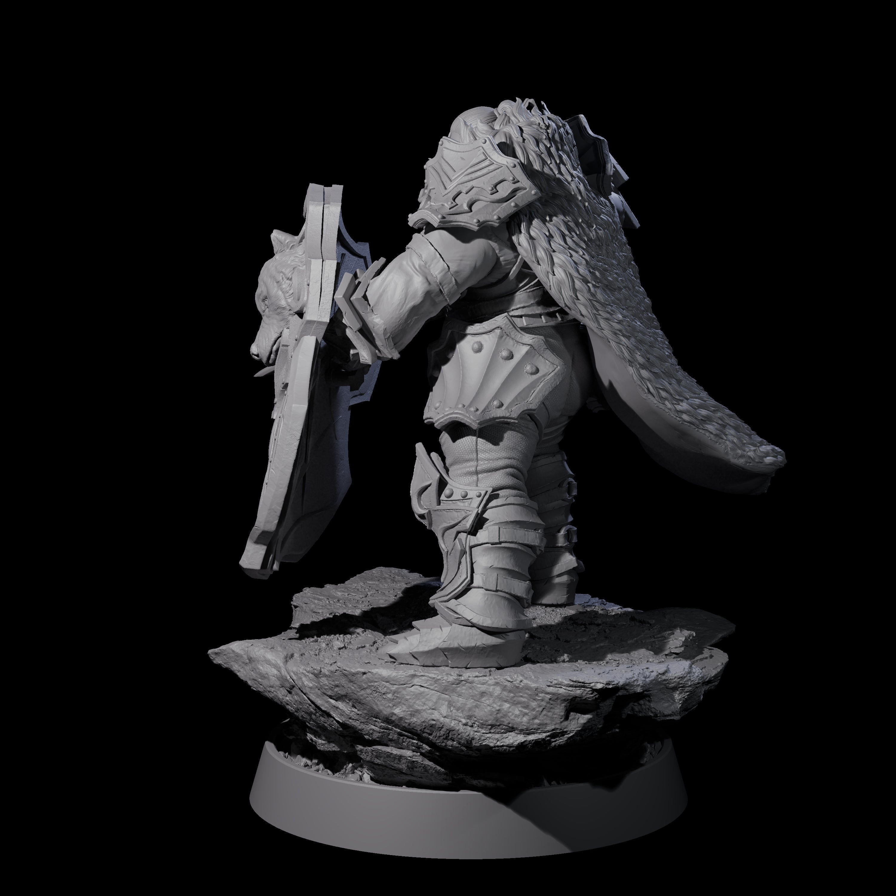Mercenary of the Golden Circle G Miniature for Dungeons and Dragons, Pathfinder or other TTRPGs