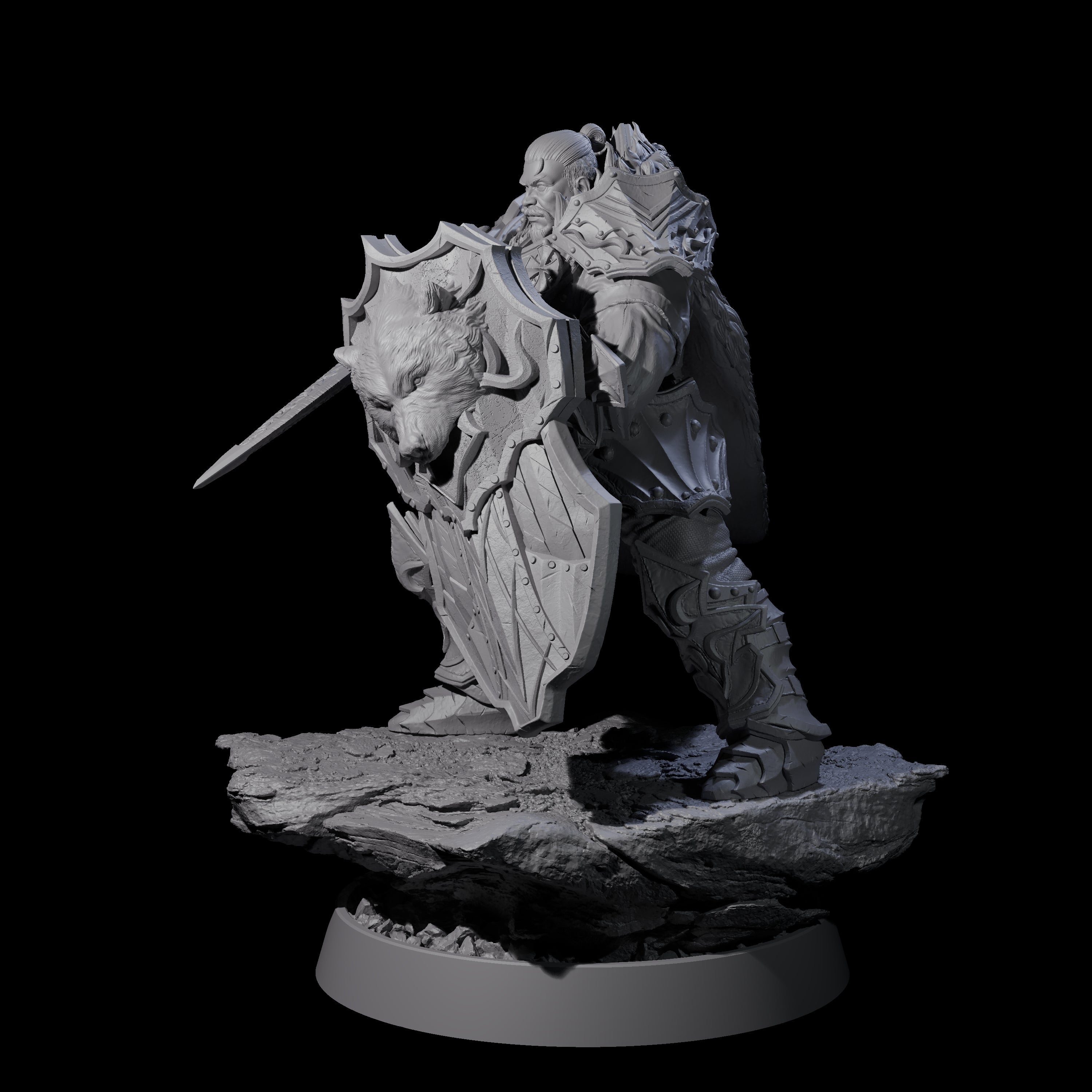Mercenary of the Golden Circle G Miniature for Dungeons and Dragons, Pathfinder or other TTRPGs