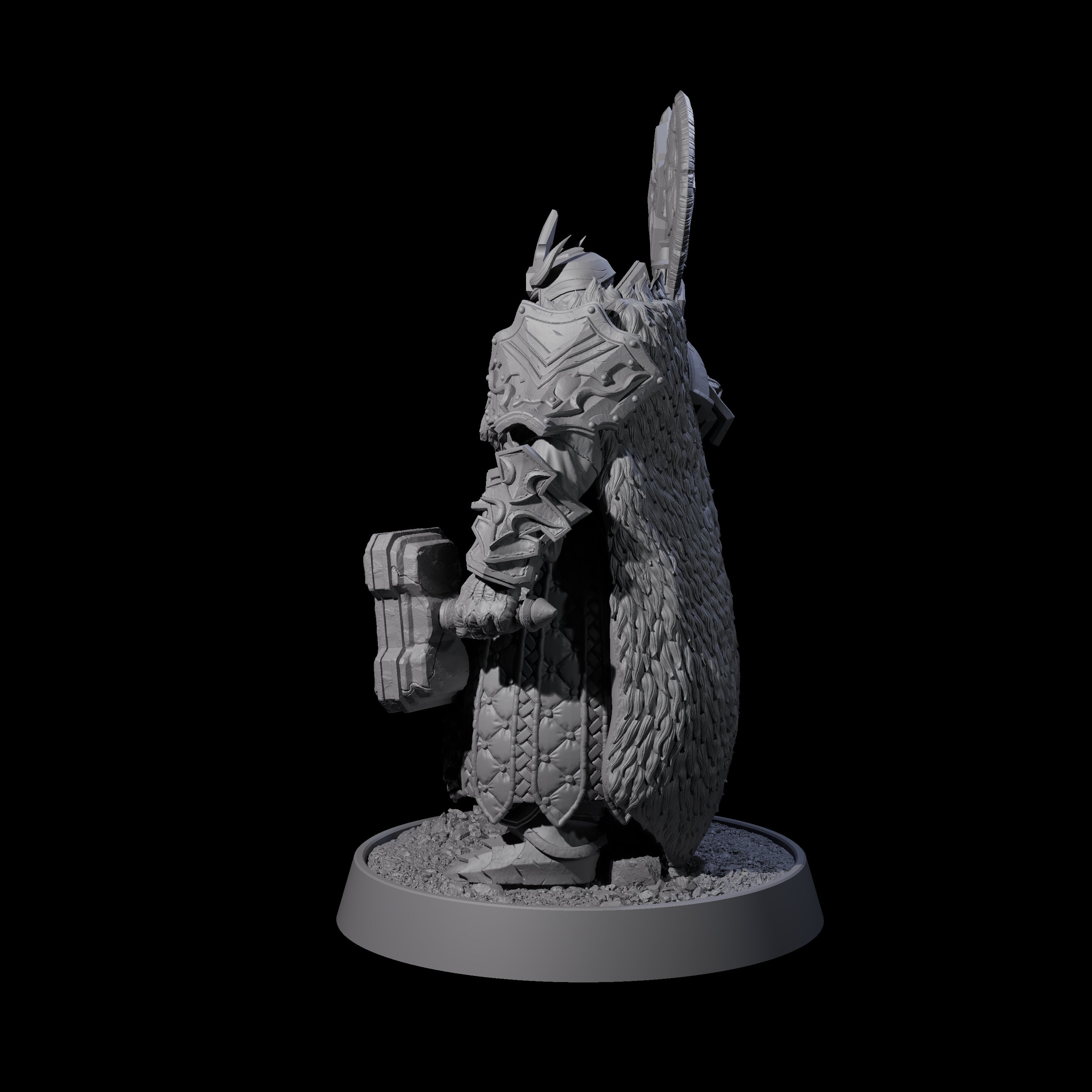 Mercenary of the Golden Circle H Miniature for Dungeons and Dragons, Pathfinder or other TTRPGs