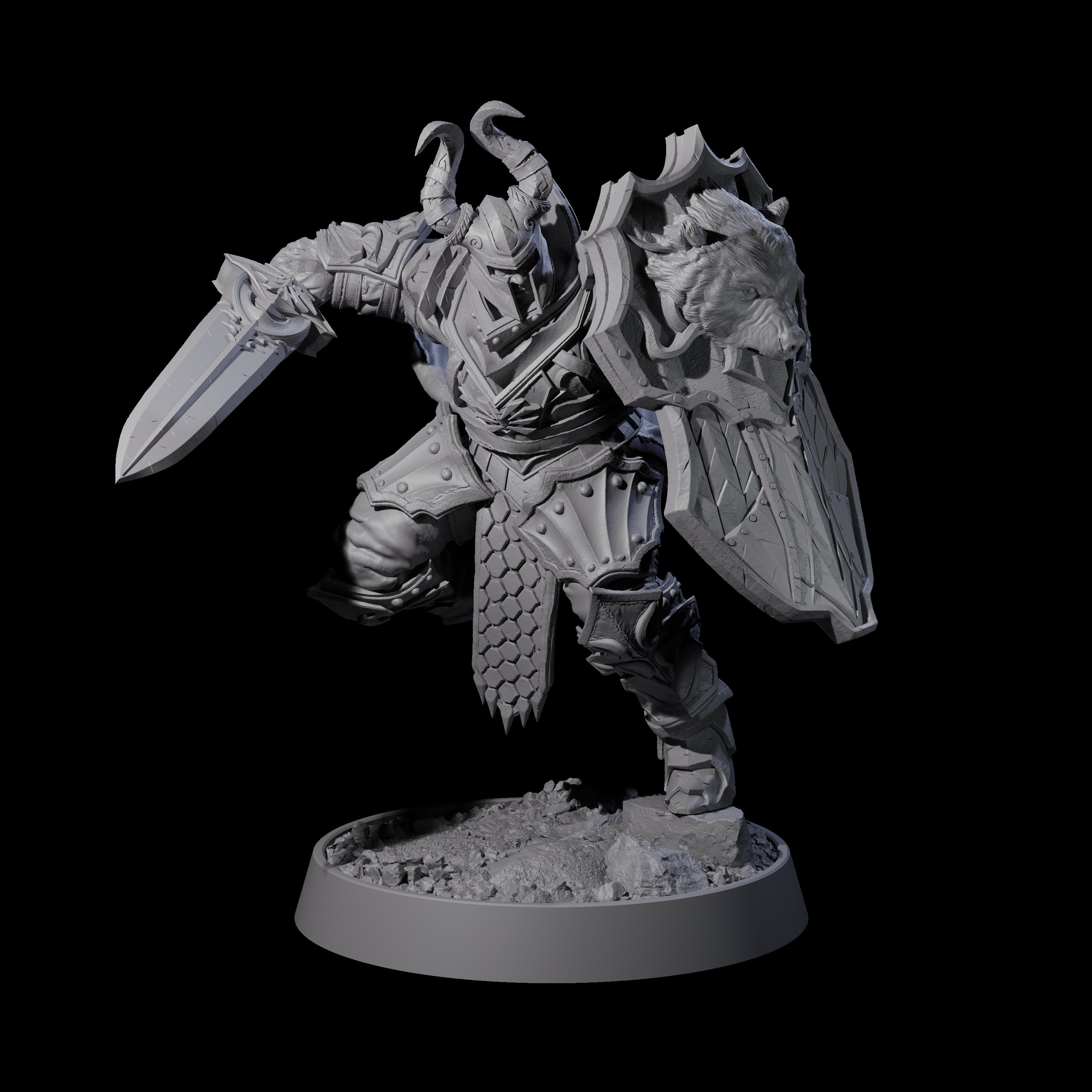 Mercenary of the Golden Circle I Miniature for Dungeons and Dragons, Pathfinder or other TTRPGs