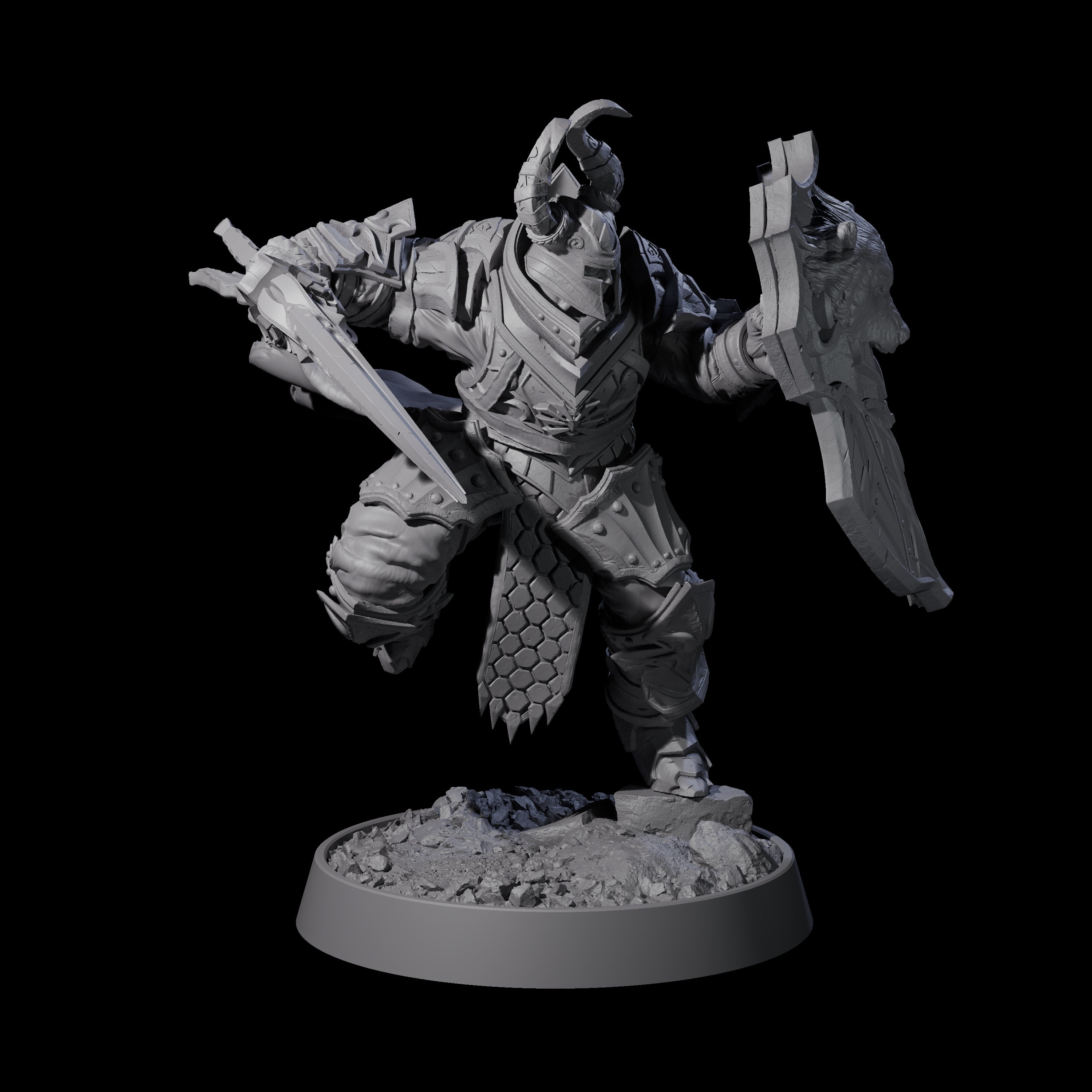 Mercenary of the Golden Circle I Miniature for Dungeons and Dragons, Pathfinder or other TTRPGs