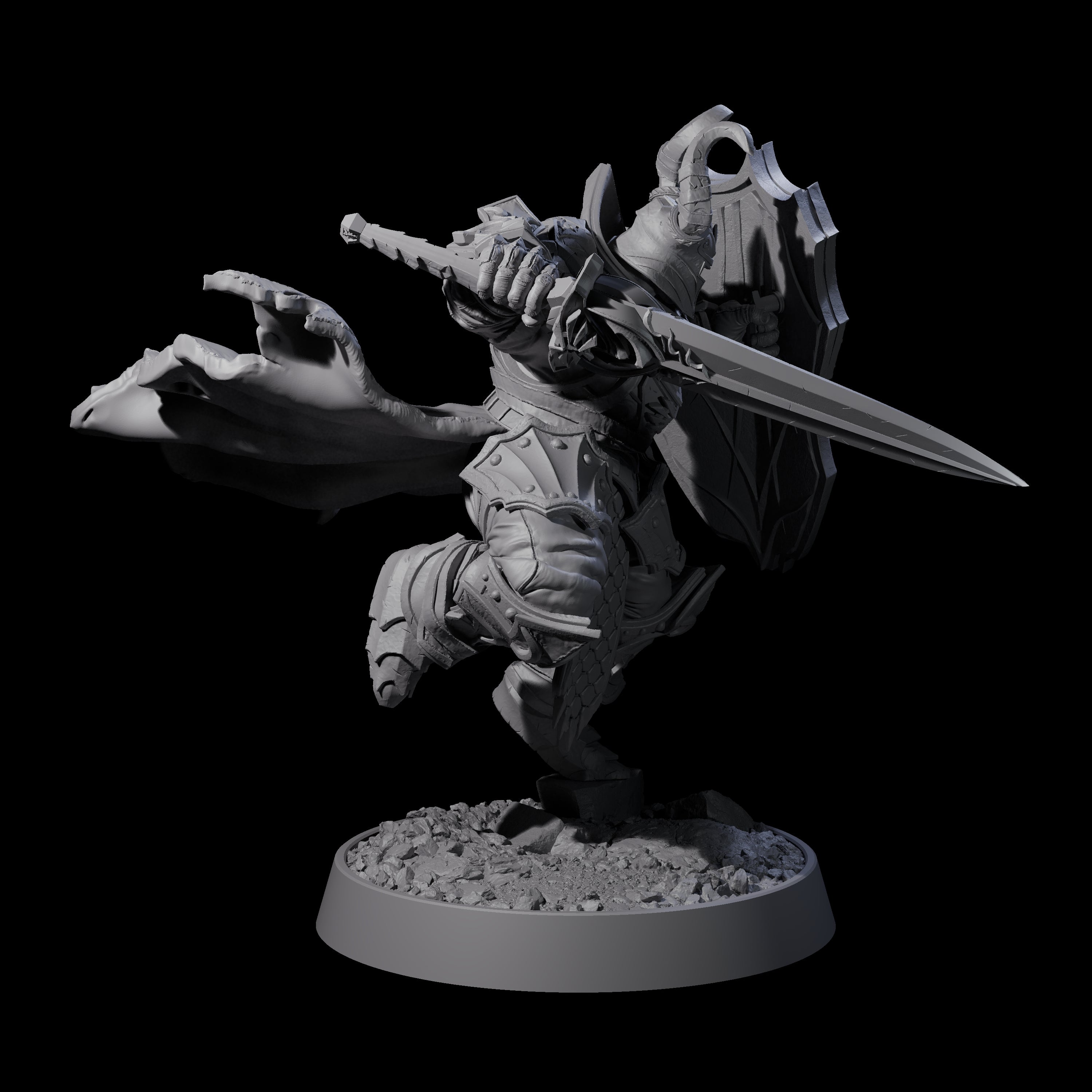 Mercenary of the Golden Circle I Miniature for Dungeons and Dragons, Pathfinder or other TTRPGs