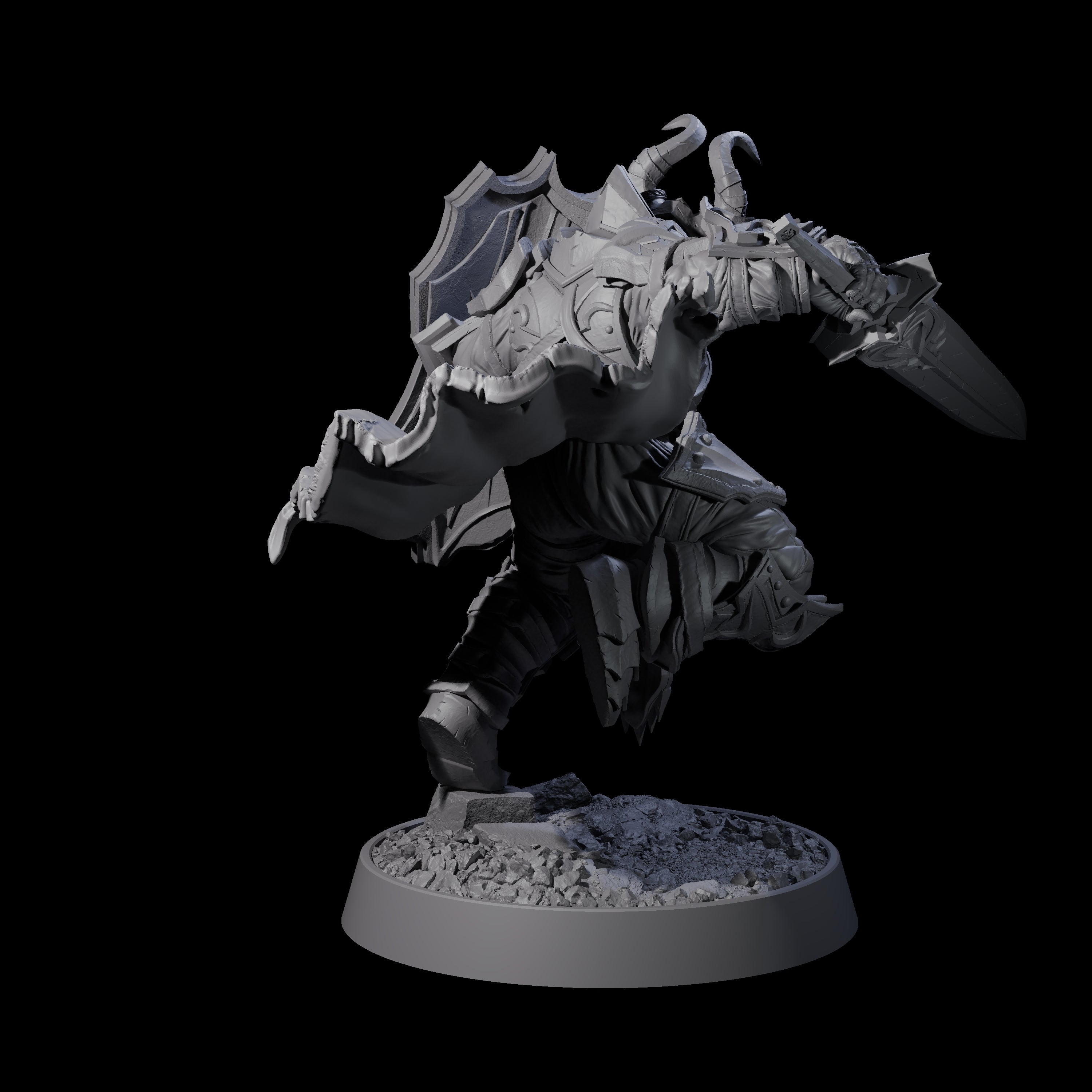 Mercenary of the Golden Circle I Miniature for Dungeons and Dragons, Pathfinder or other TTRPGs