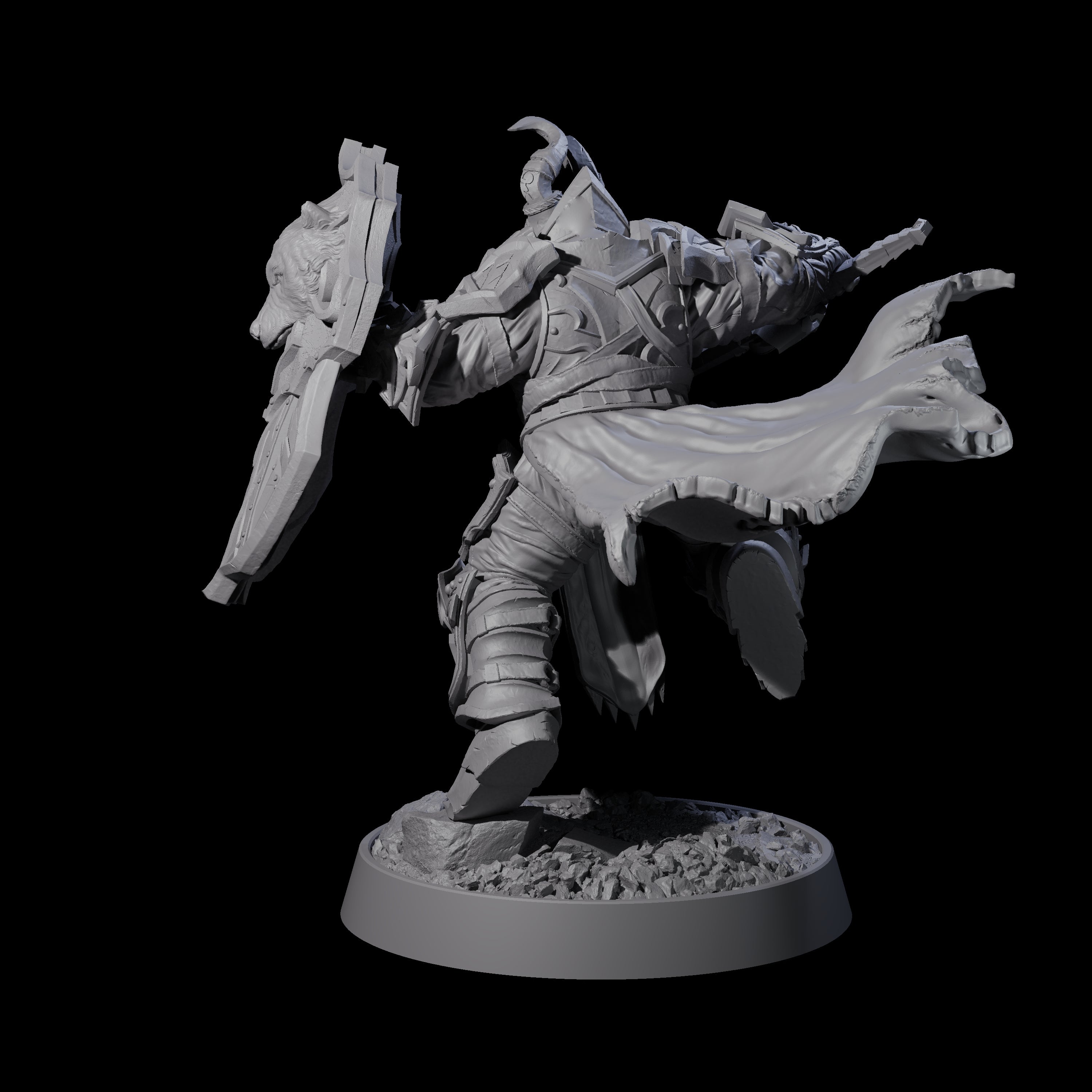 Mercenary of the Golden Circle I Miniature for Dungeons and Dragons, Pathfinder or other TTRPGs