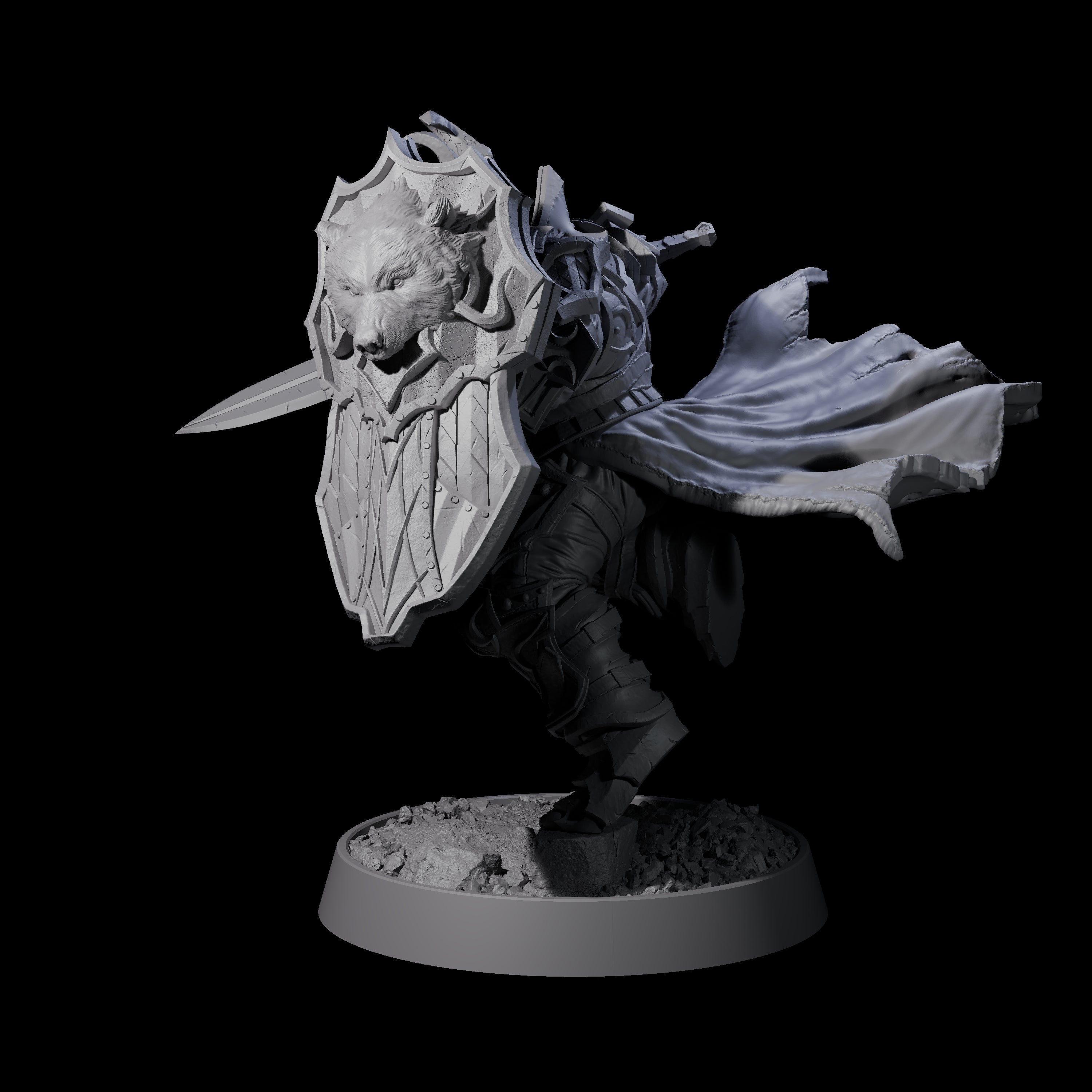 Mercenary of the Golden Circle I Miniature for Dungeons and Dragons, Pathfinder or other TTRPGs