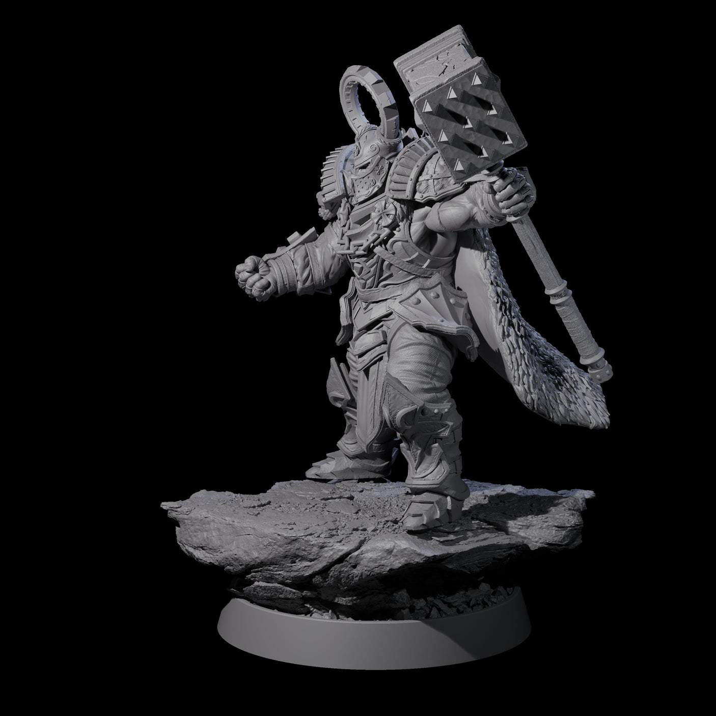 Mercenary of the Golden Circle J Miniature for Dungeons and Dragons, Pathfinder or other TTRPGs