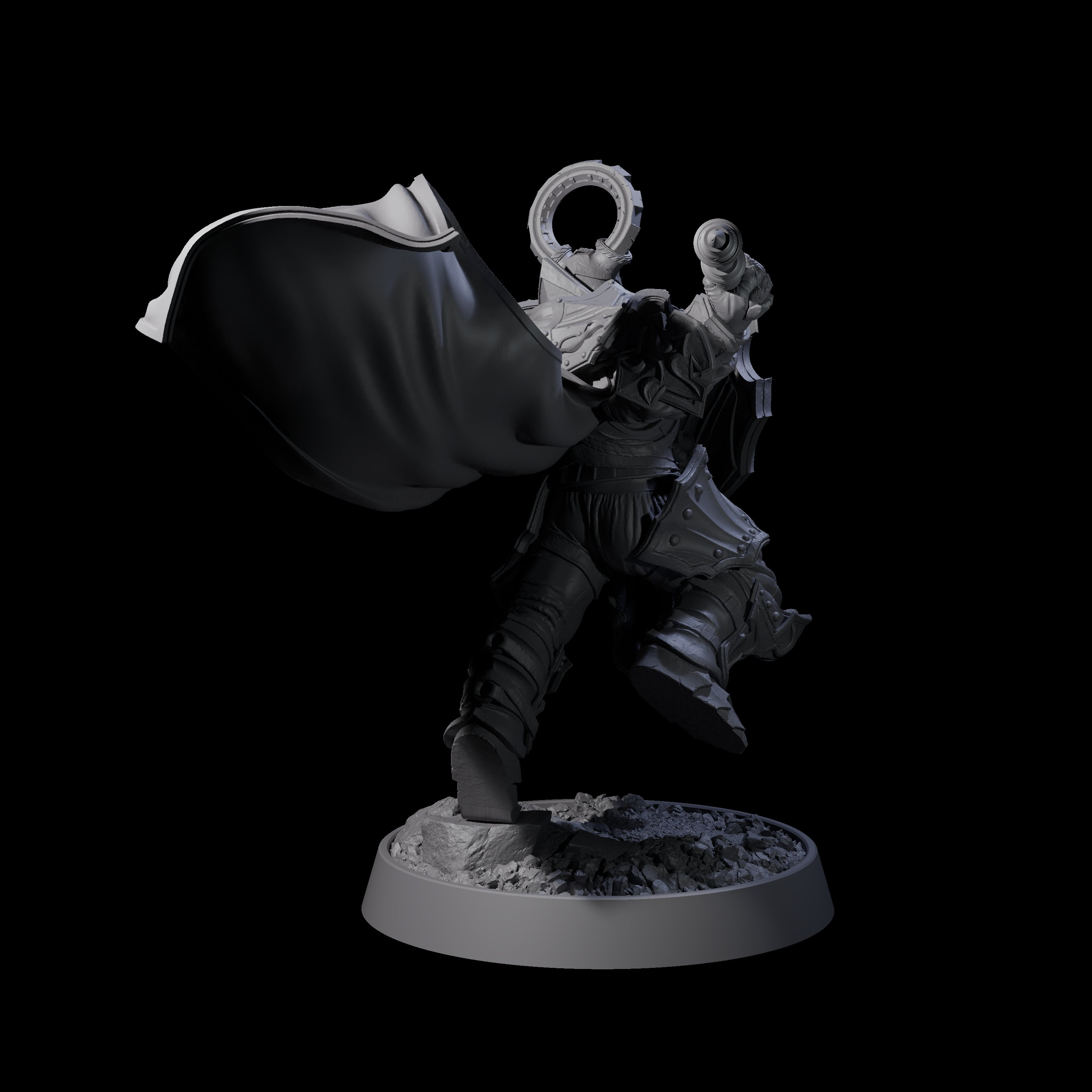 Mercenary of the Golden Circle K Miniature for Dungeons and Dragons, Pathfinder or other TTRPGs