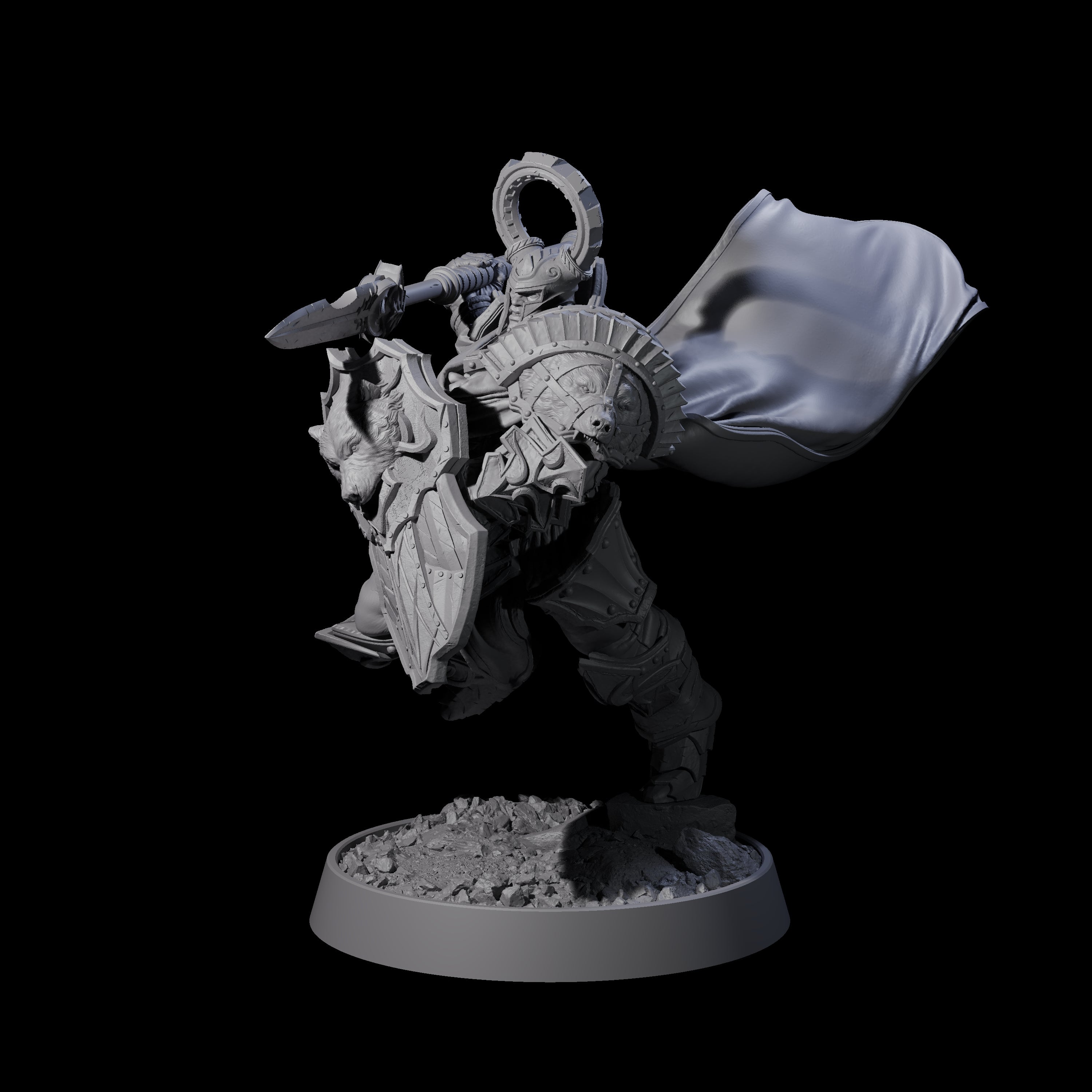 Mercenary of the Golden Circle K Miniature for Dungeons and Dragons, Pathfinder or other TTRPGs