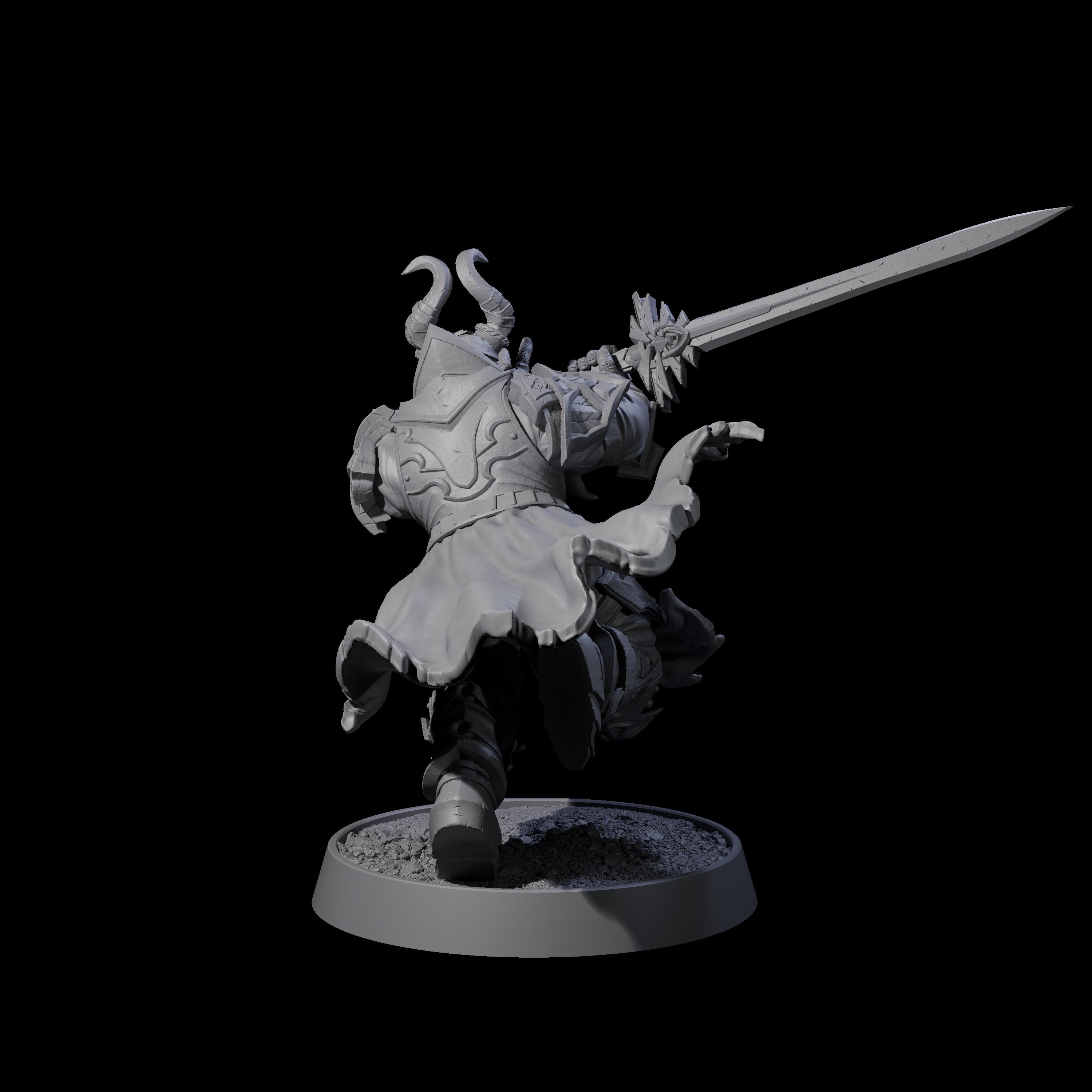 Mercenary of the Golden Circle L Miniature for Dungeons and Dragons, Pathfinder or other TTRPGs
