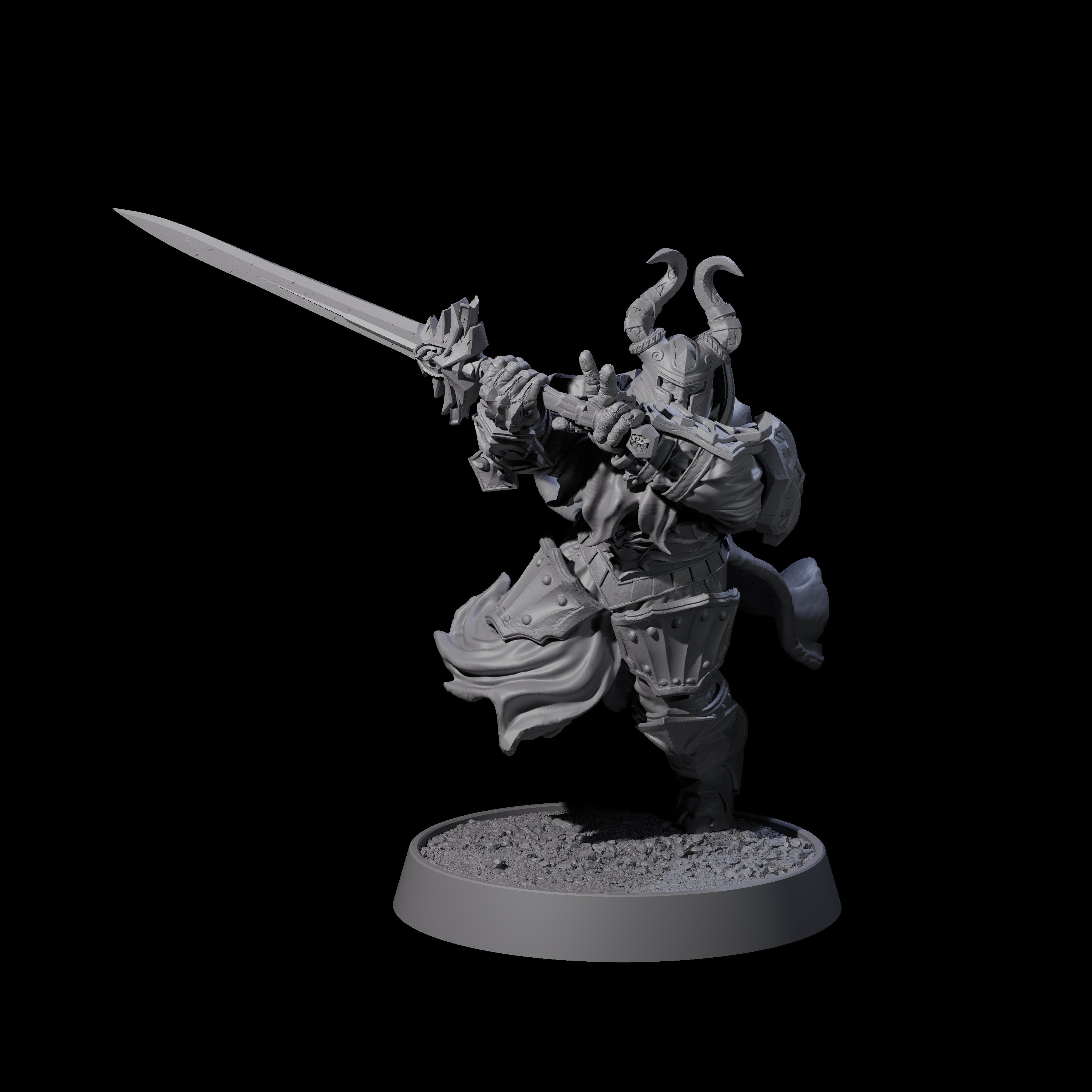 Mercenary of the Golden Circle L Miniature for Dungeons and Dragons, Pathfinder or other TTRPGs