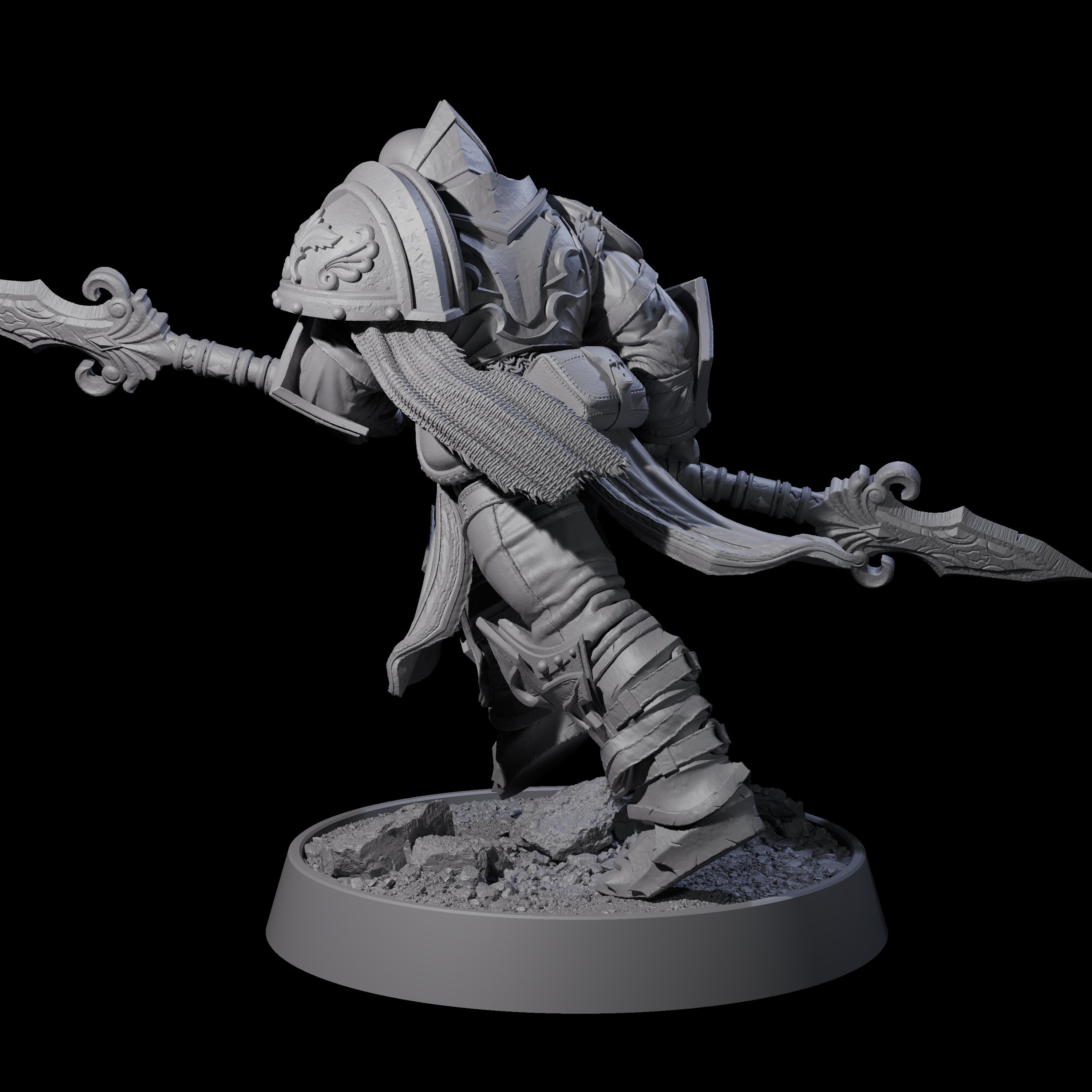 Mercenary of the Golden Circle M Miniature for Dungeons and Dragons, Pathfinder or other TTRPGs