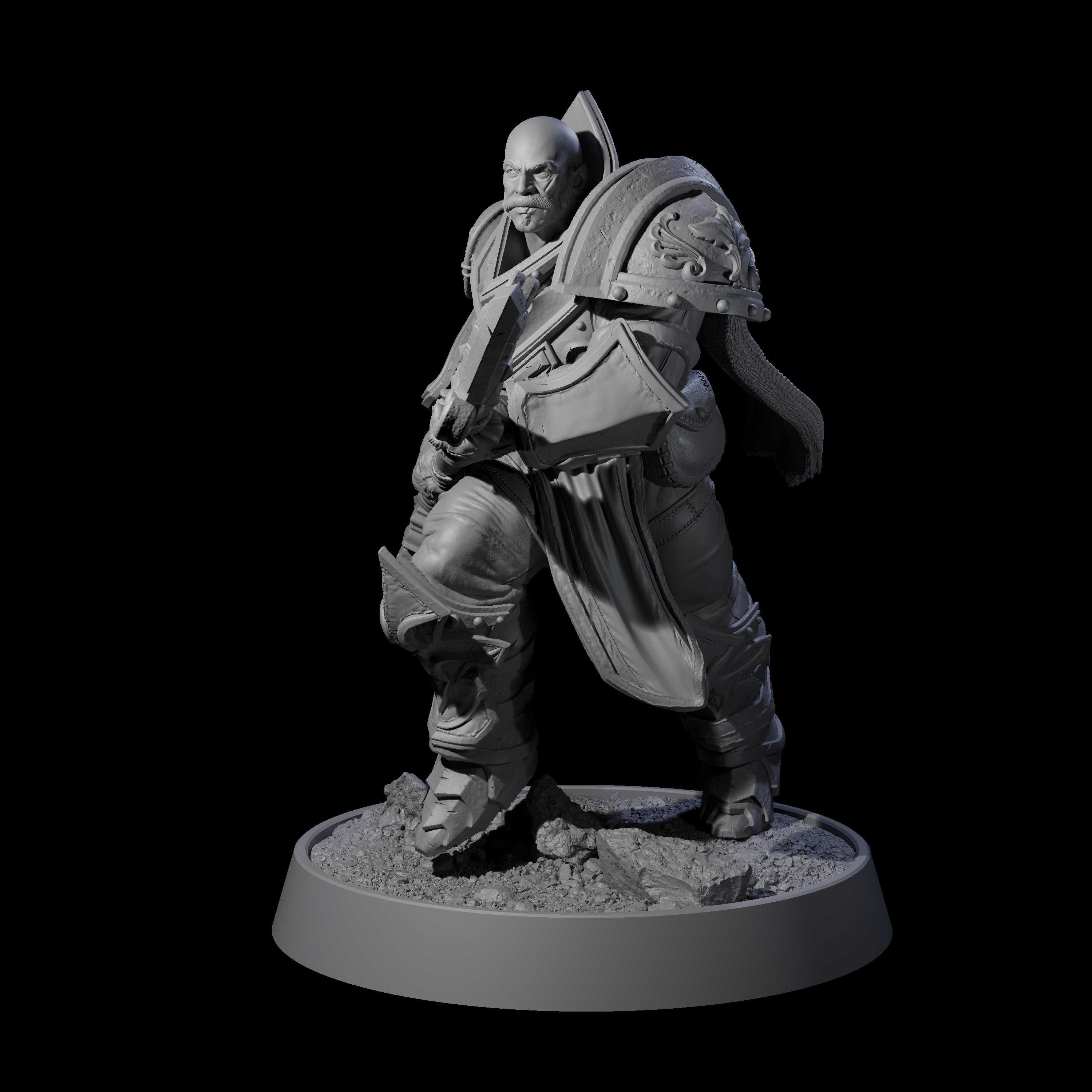 Mercenary of the Golden Circle M Miniature for Dungeons and Dragons, Pathfinder or other TTRPGs