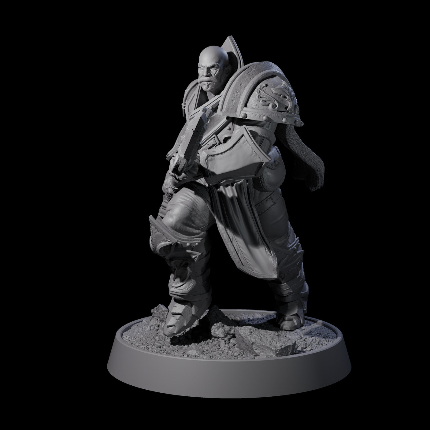 Mercenary of the Golden Circle M Miniature for Dungeons and Dragons, Pathfinder or other TTRPGs