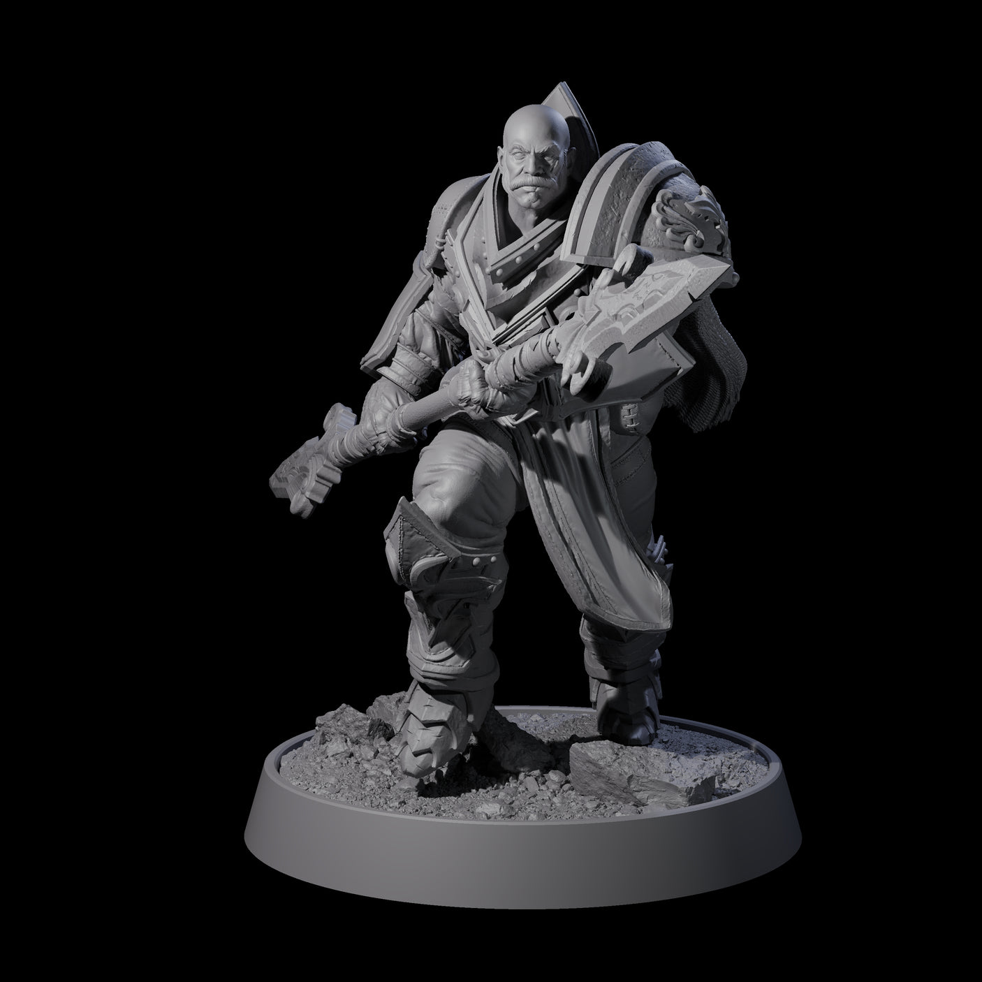 Mercenary of the Golden Circle M Miniature for Dungeons and Dragons, Pathfinder or other TTRPGs