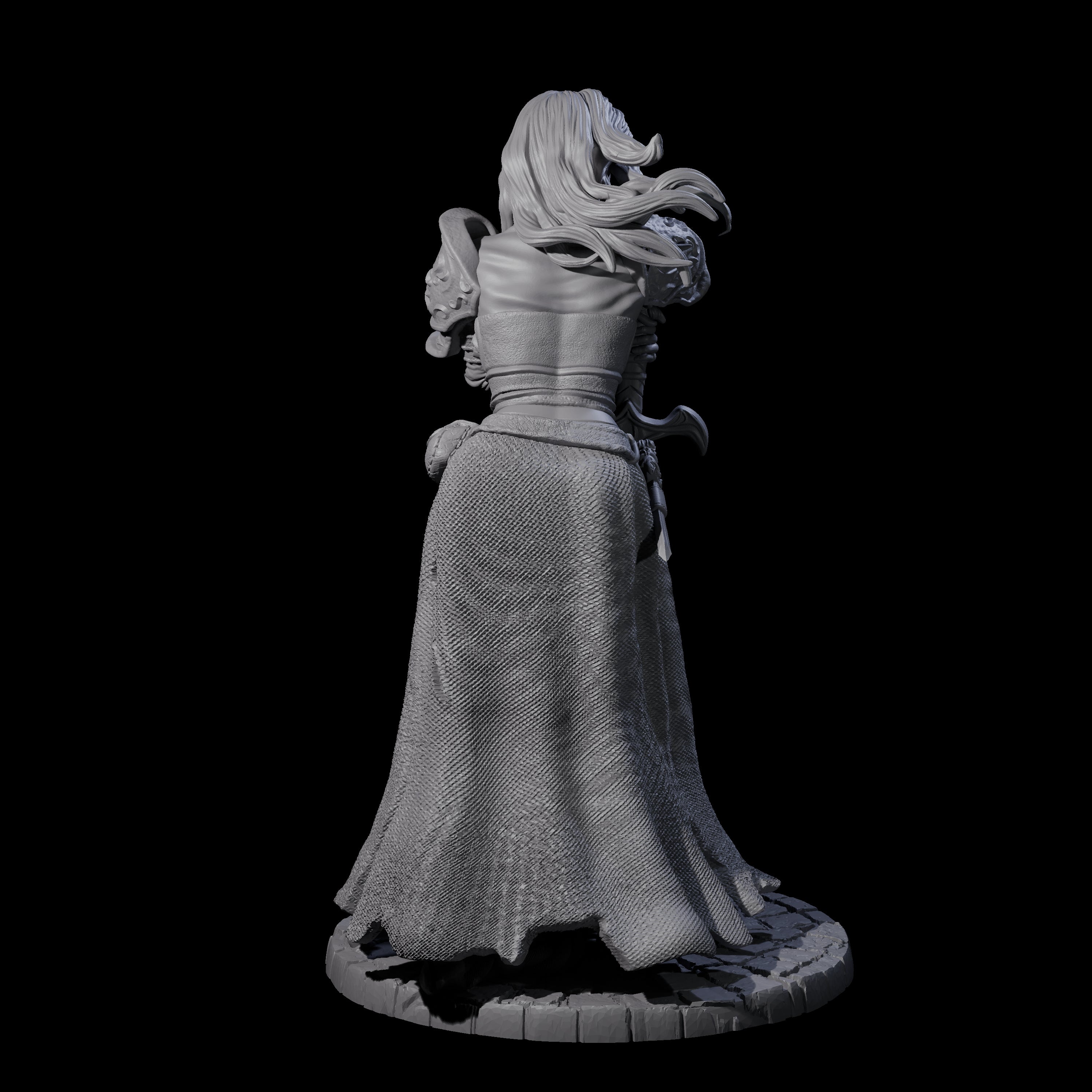 Meredith - Resting Fighter Miniature for Dungeons and Dragons, Pathfinder or other TTRPGs