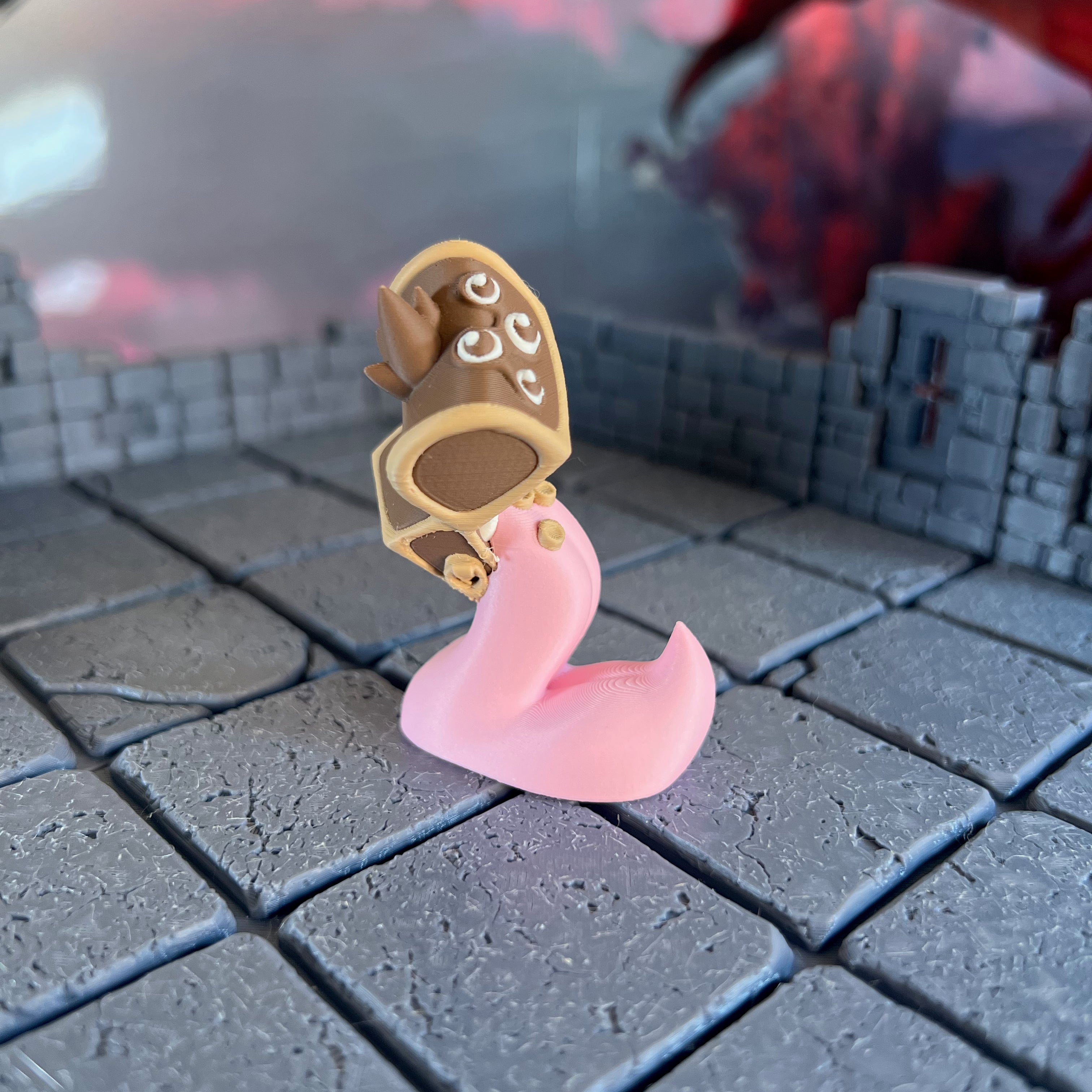 Mimic Treasure Chest Multicolour Table Ready Miniature Miniature for Dungeons and Dragons, Pathfinder or other TTRPGs