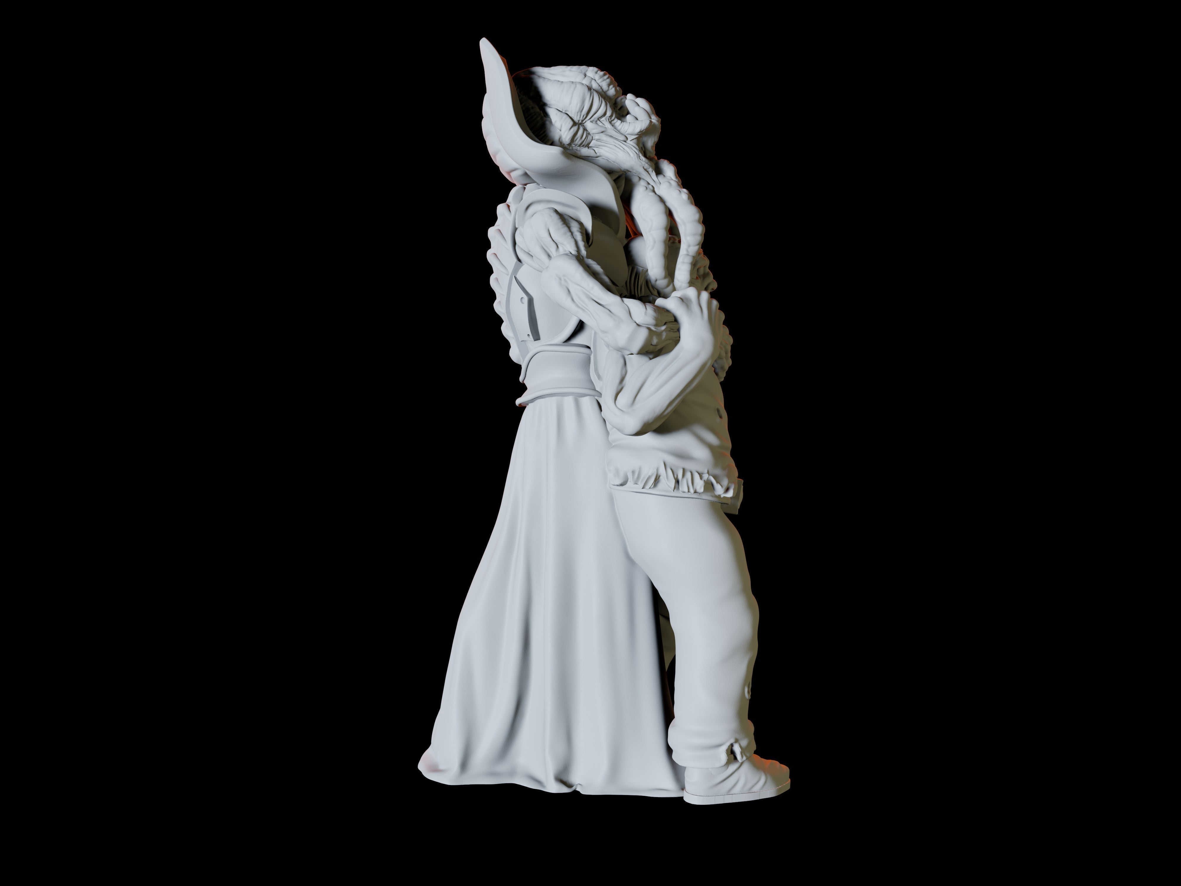 Mind Flayer having a snack Miniature for Dungeons and Dragons, Pathfinder or other TTRPGs