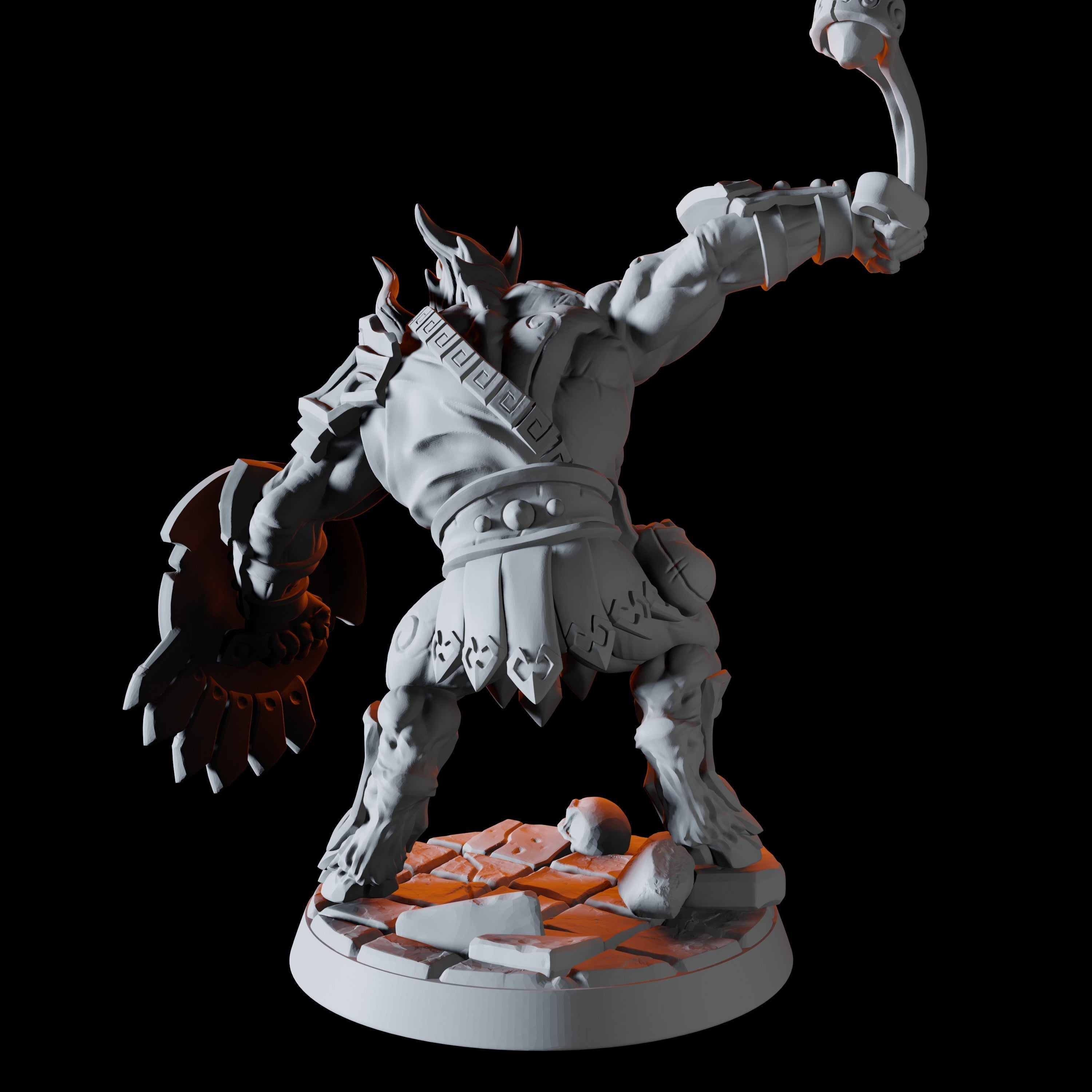 Minotaur Warrior C Miniature for Dungeons and Dragons, Pathfinder or other TTRPGs
