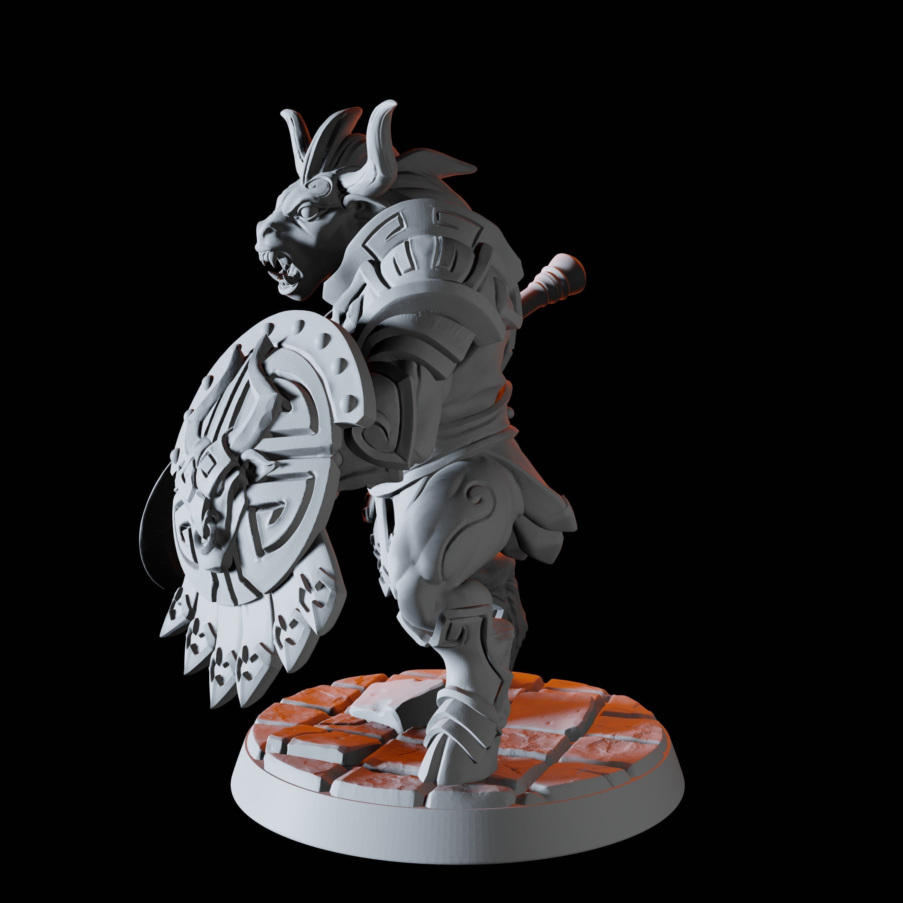 Minotaur Warrior D Miniature for Dungeons and Dragons, Pathfinder or other TTRPGs
