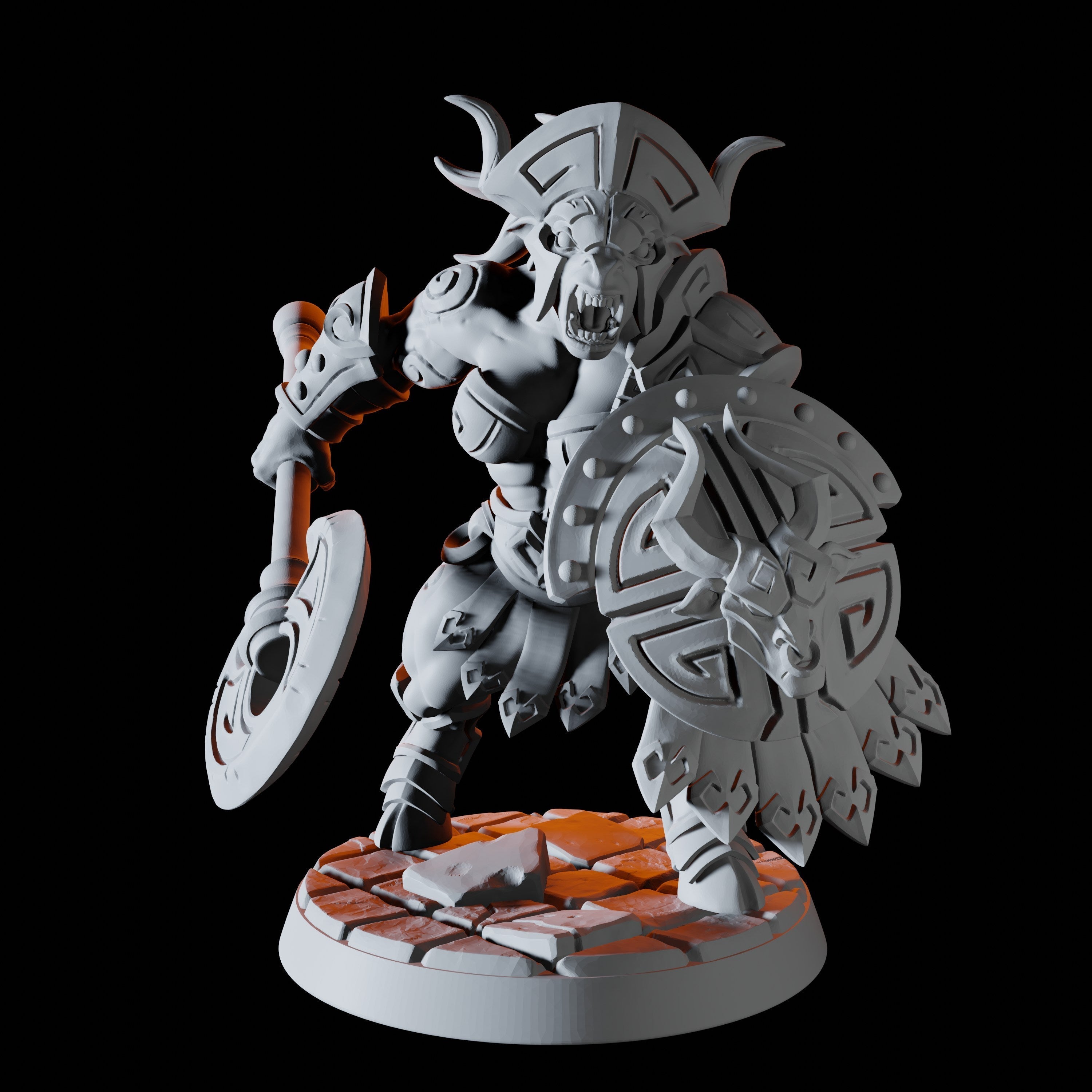 Minotaur Warrior D Miniature for Dungeons and Dragons, Pathfinder or other TTRPGs