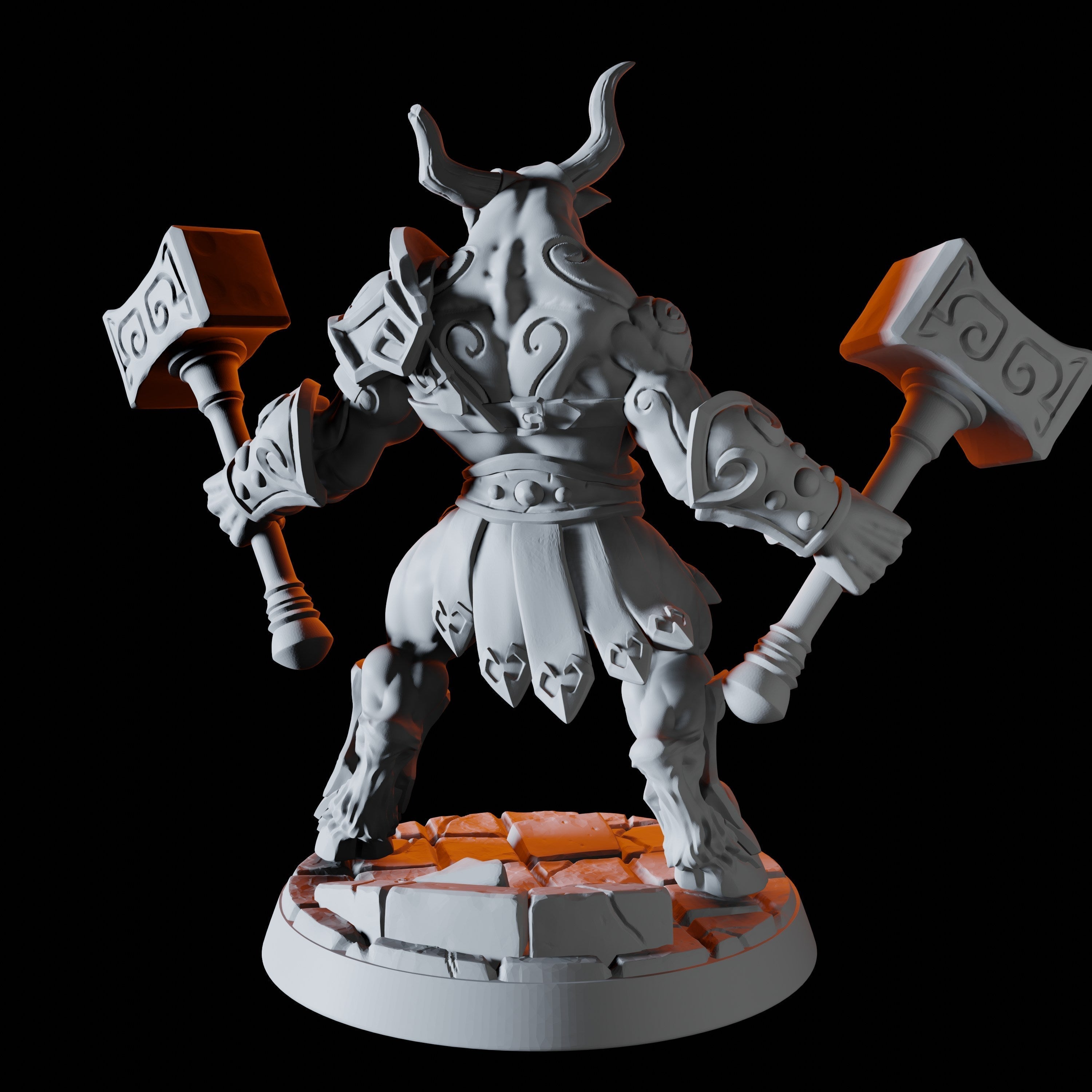 Minotaur Warrior E Miniature for Dungeons and Dragons, Pathfinder or other TTRPGs
